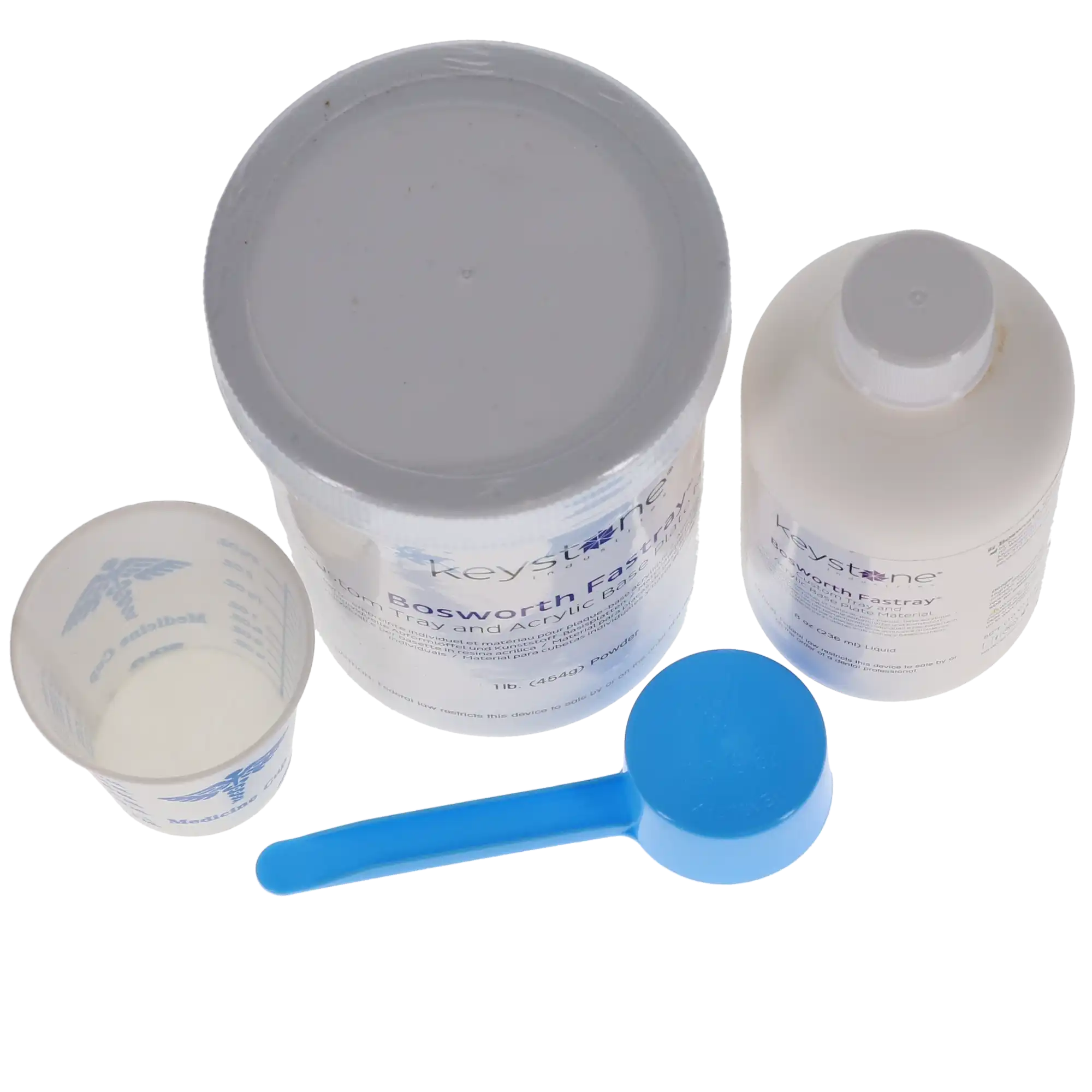 Keystone Fastray Powder & Liquid Standard Kit, Regular Set, White, 1 lb Powder + 8 oz Liquid, 1/Pk, 921377 thumbnail 3