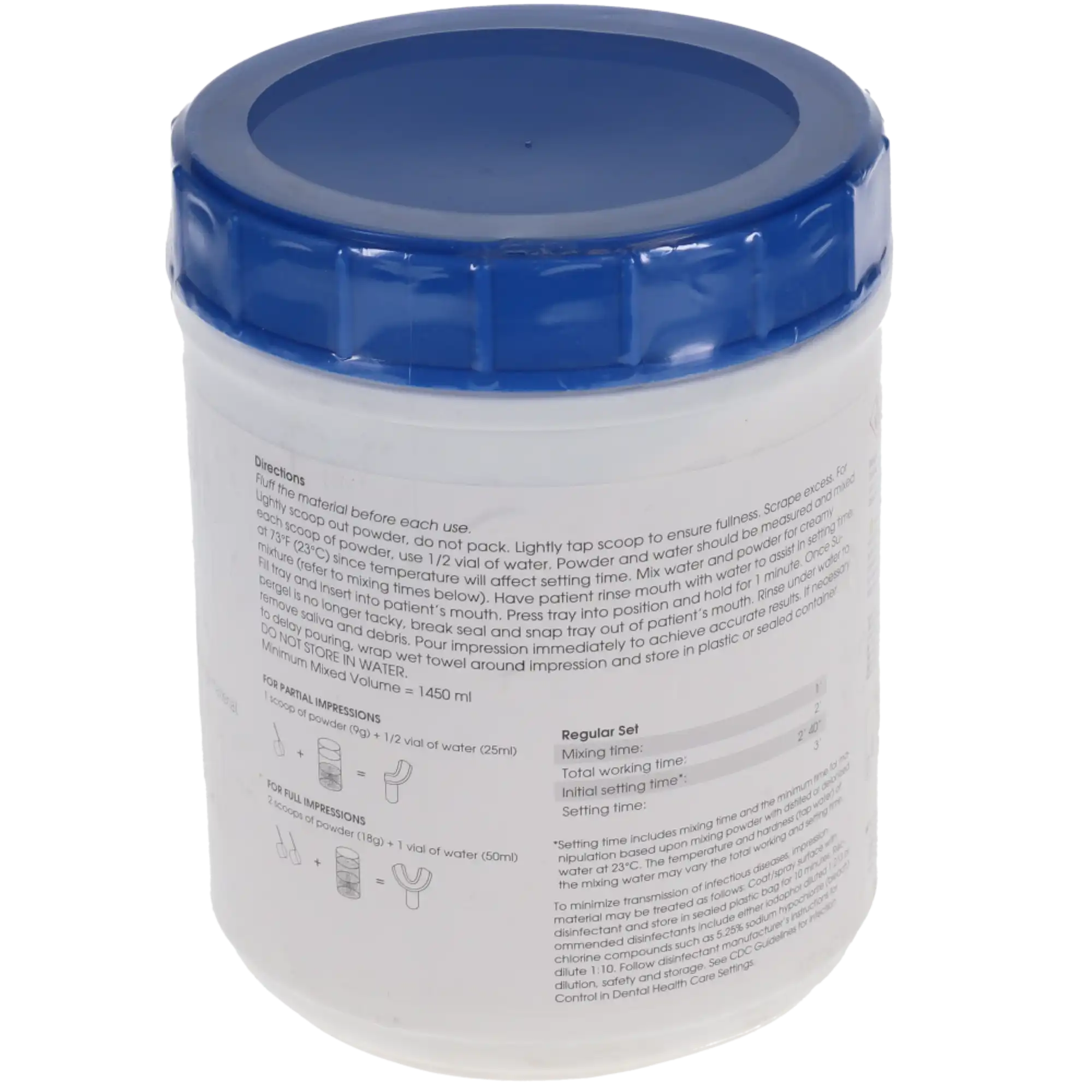 Keystone Supergel Alginate Impression Material, Regular Set, Can, 1 lb, 1/Pk, 921825 thumbnail 2