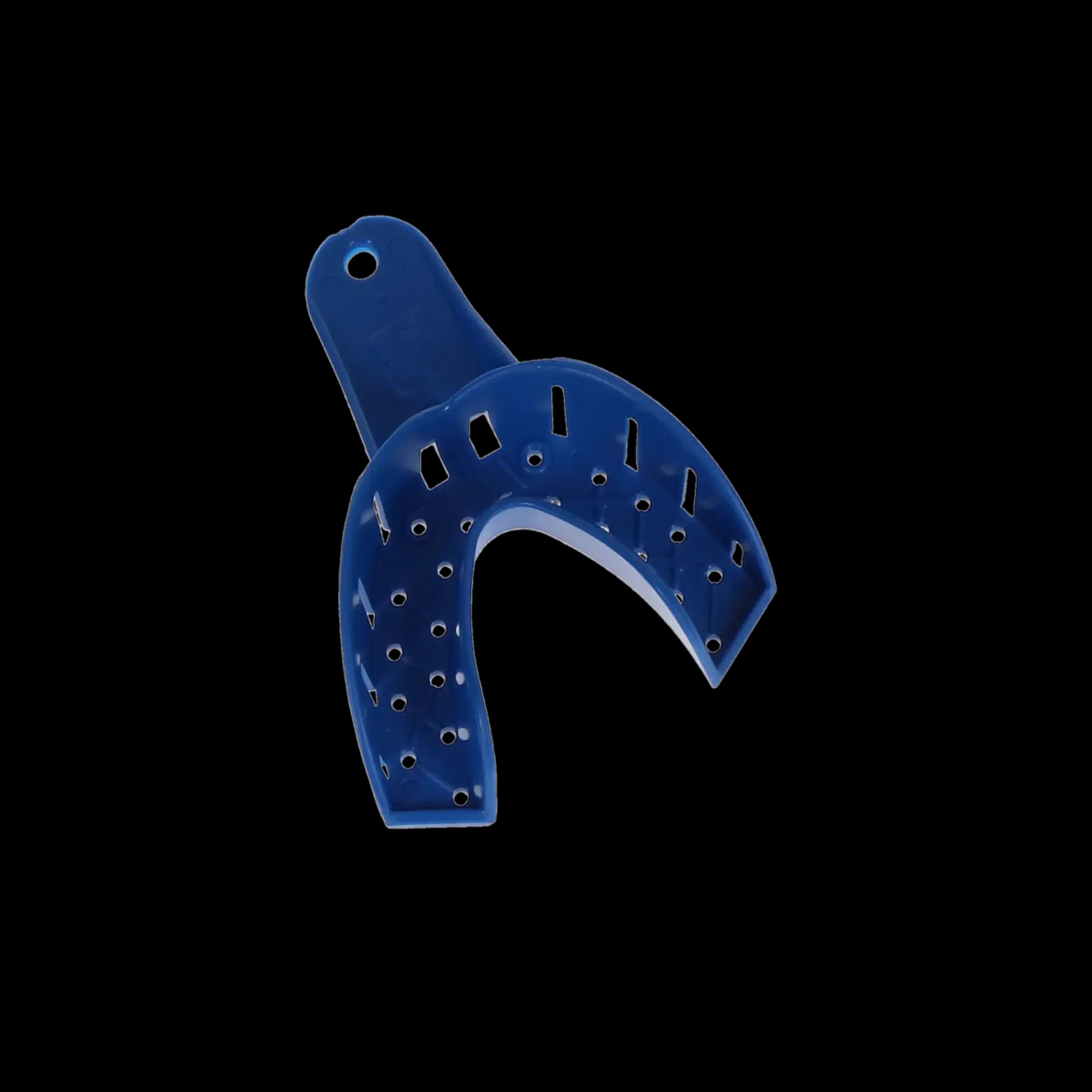 Keystone Tray Aways Disposable Plastic Impression Trays, Perforated, #4, Medium, Lower, 12/Pk, 921888 thumbnail 3