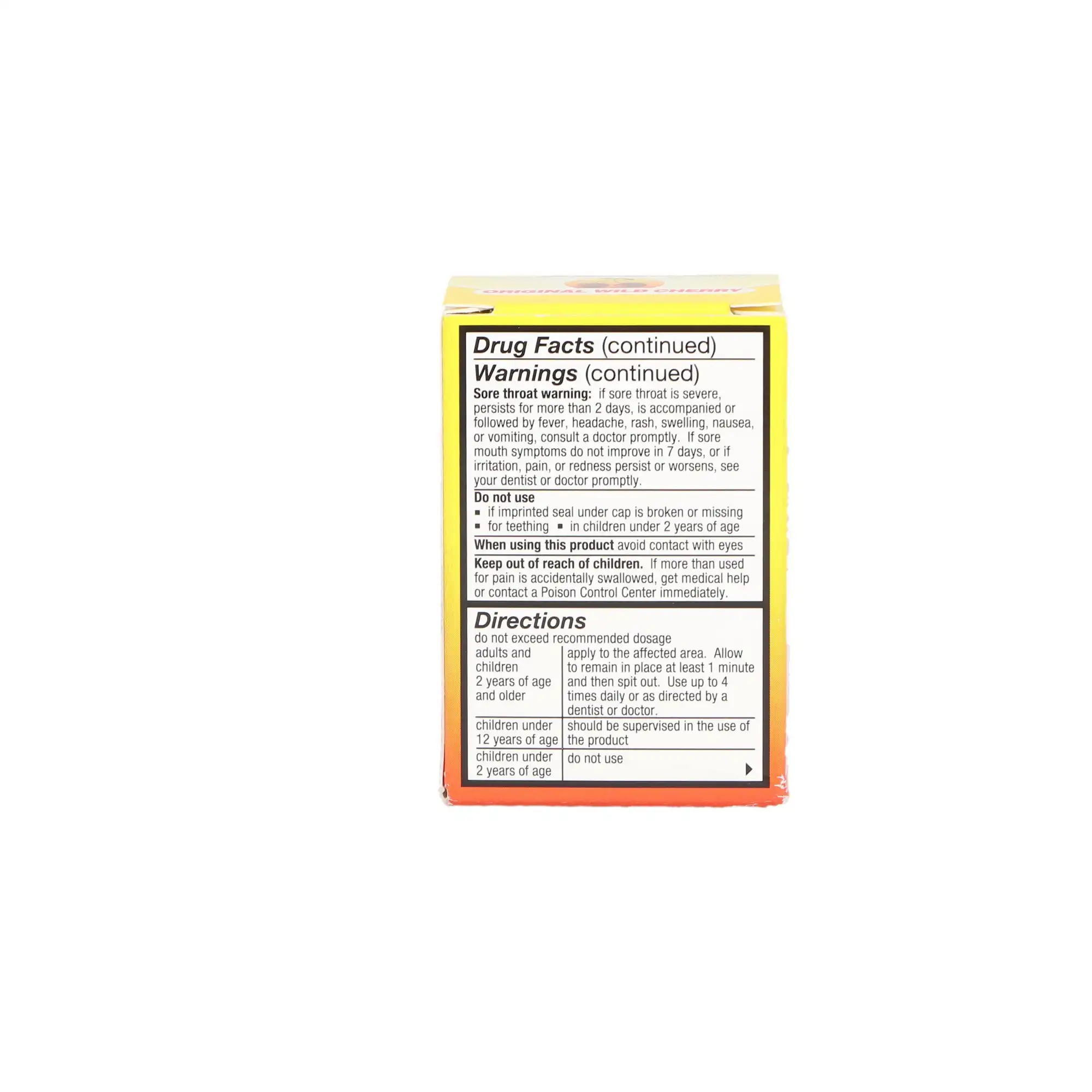HurriCaine Topical Anesthetic Liquid, 20% Benzocaine, Wild Cherry, 1 oz Jar, 0283-0569-31 thumbnail 4