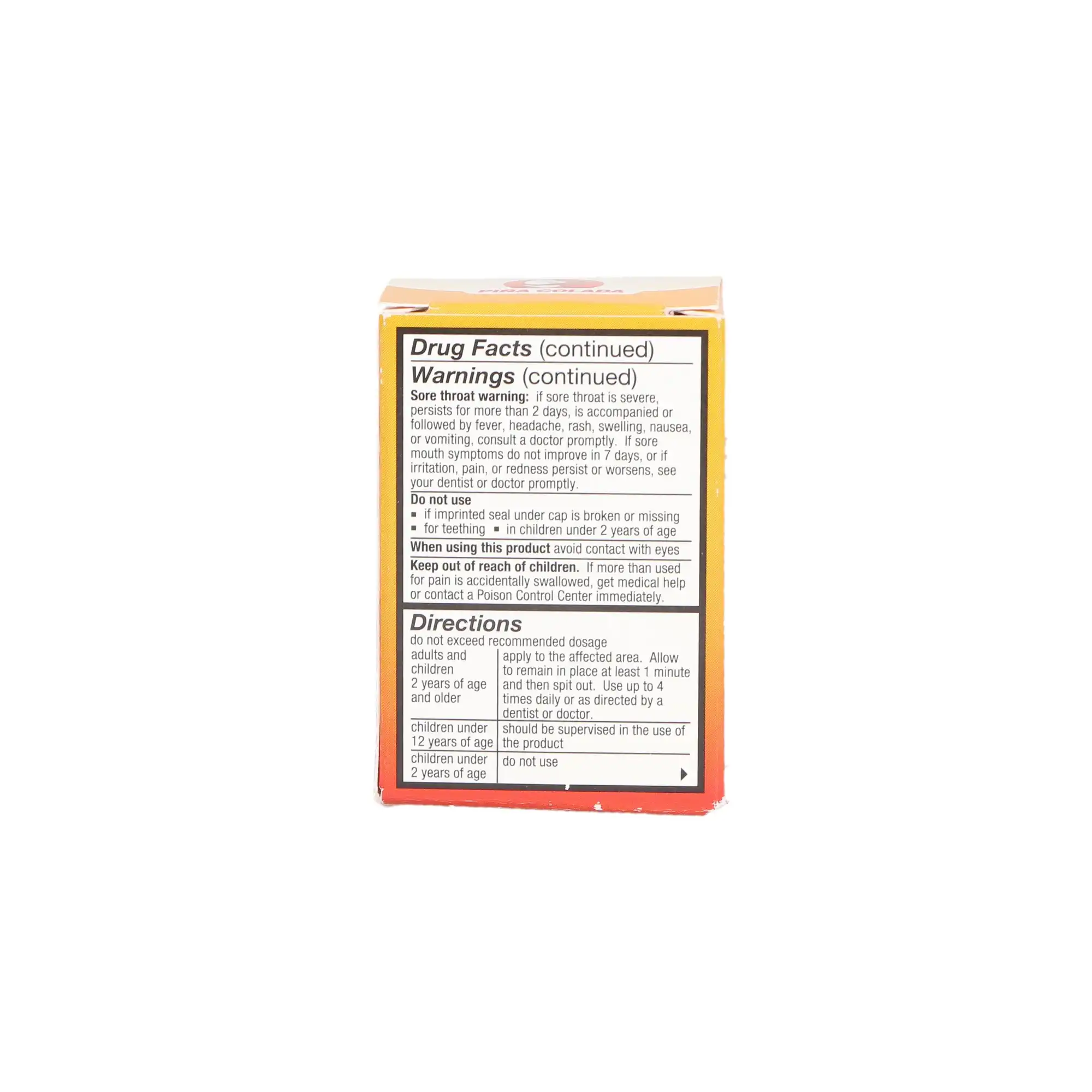 HurriCaine Topical Anesthetic Gel, 20% Benzocaine, Original Wild Cherry, 1 oz Jar, 1/Pk, NDC 0283-0871-31 thumbnail 4