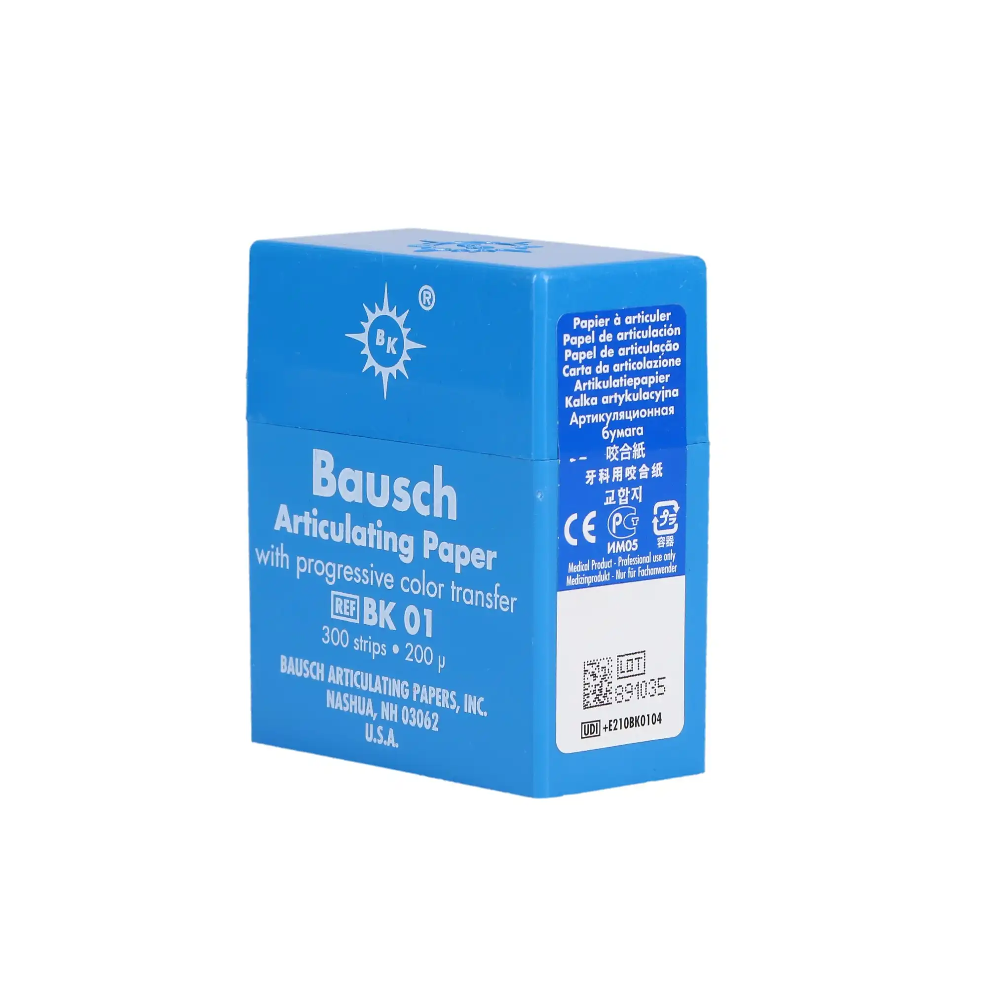 Bausch Arti-Check Micro-Thin Articulating Paper, 200 Microns, Blue, 300 Strips, BK01 thumbnail 4