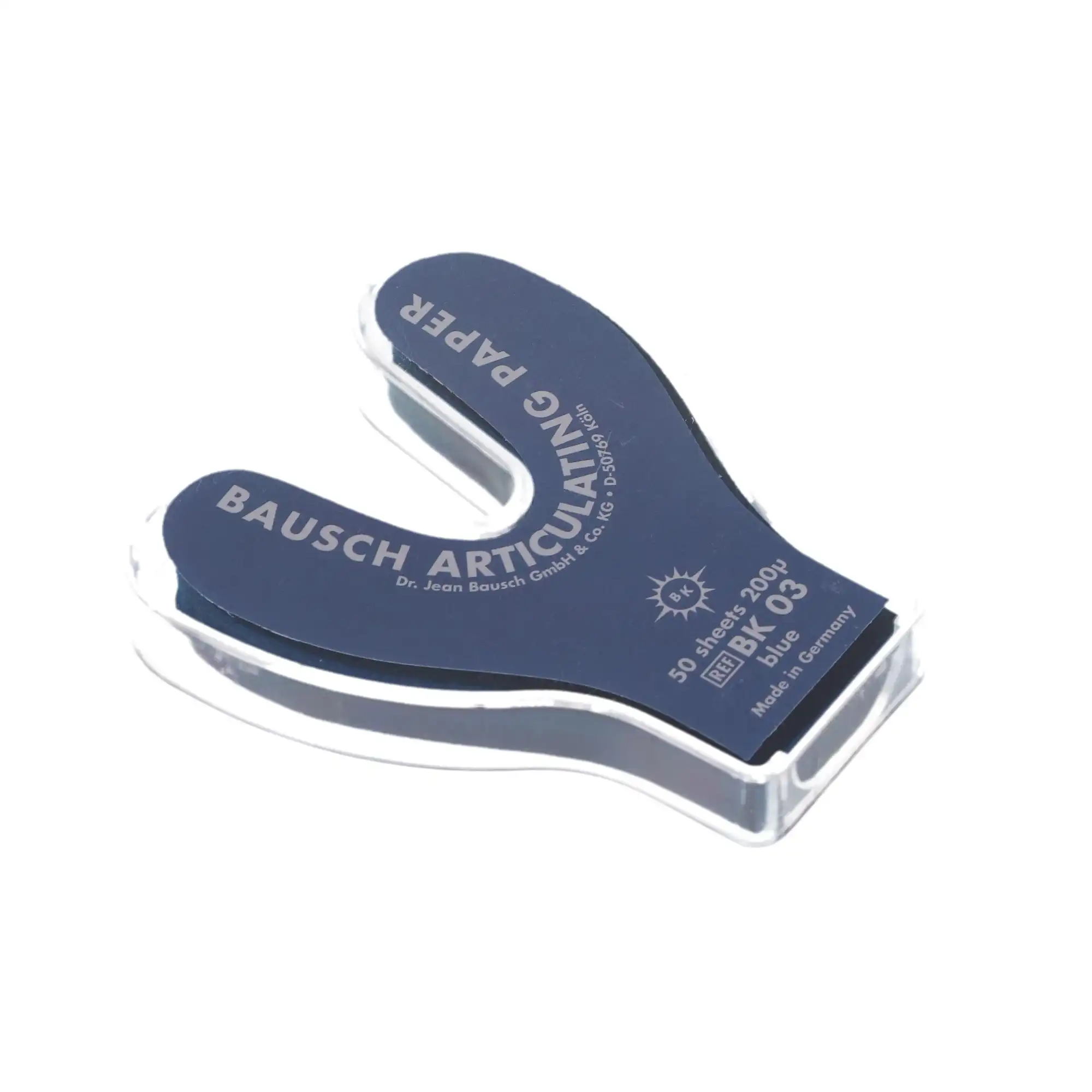 Arti-Check Micro-Thin Articulating Paper, Horseshoe, 200 microns, Blue, 50/Pk, BK03 thumbnail 4