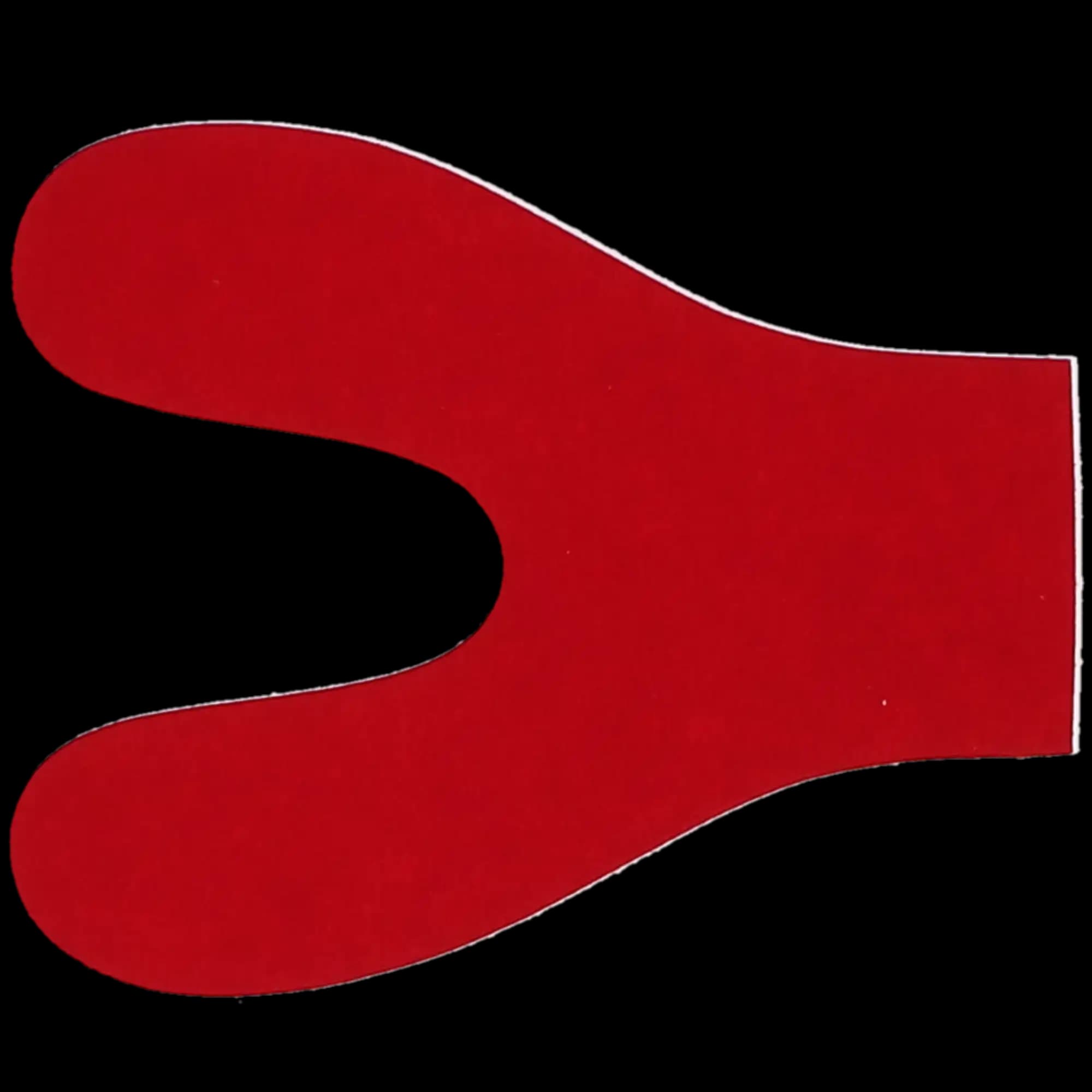 Bausch Articulating Paper, 200 Micron, Horseshoe, Red, 50 Sheets, Plastic Dispenser, BK-04 thumbnail 2