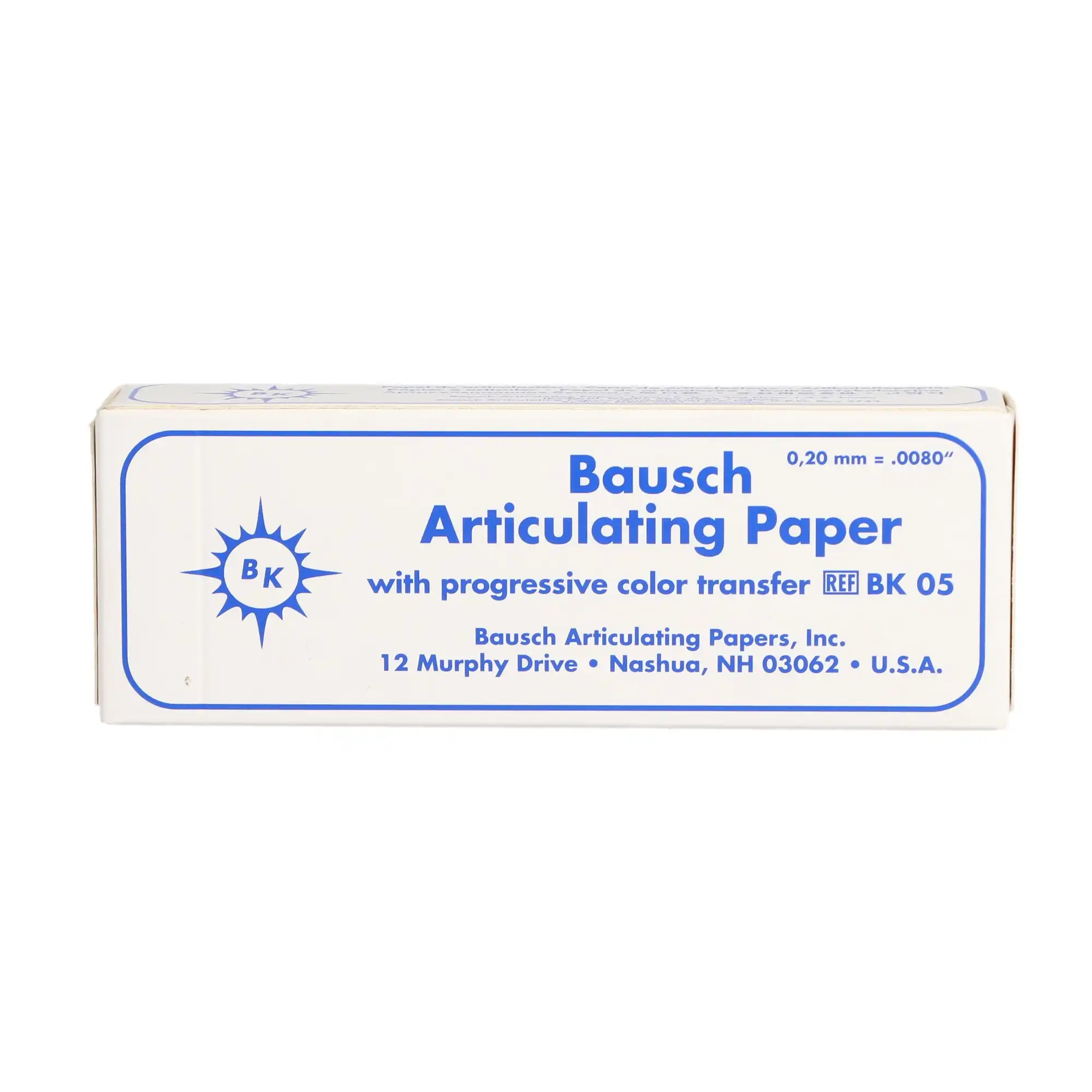 Bausch Articulating Paper Straight Booklets, 200 Microns, Blue, 300/Pk, BK-05 thumbnail 5
