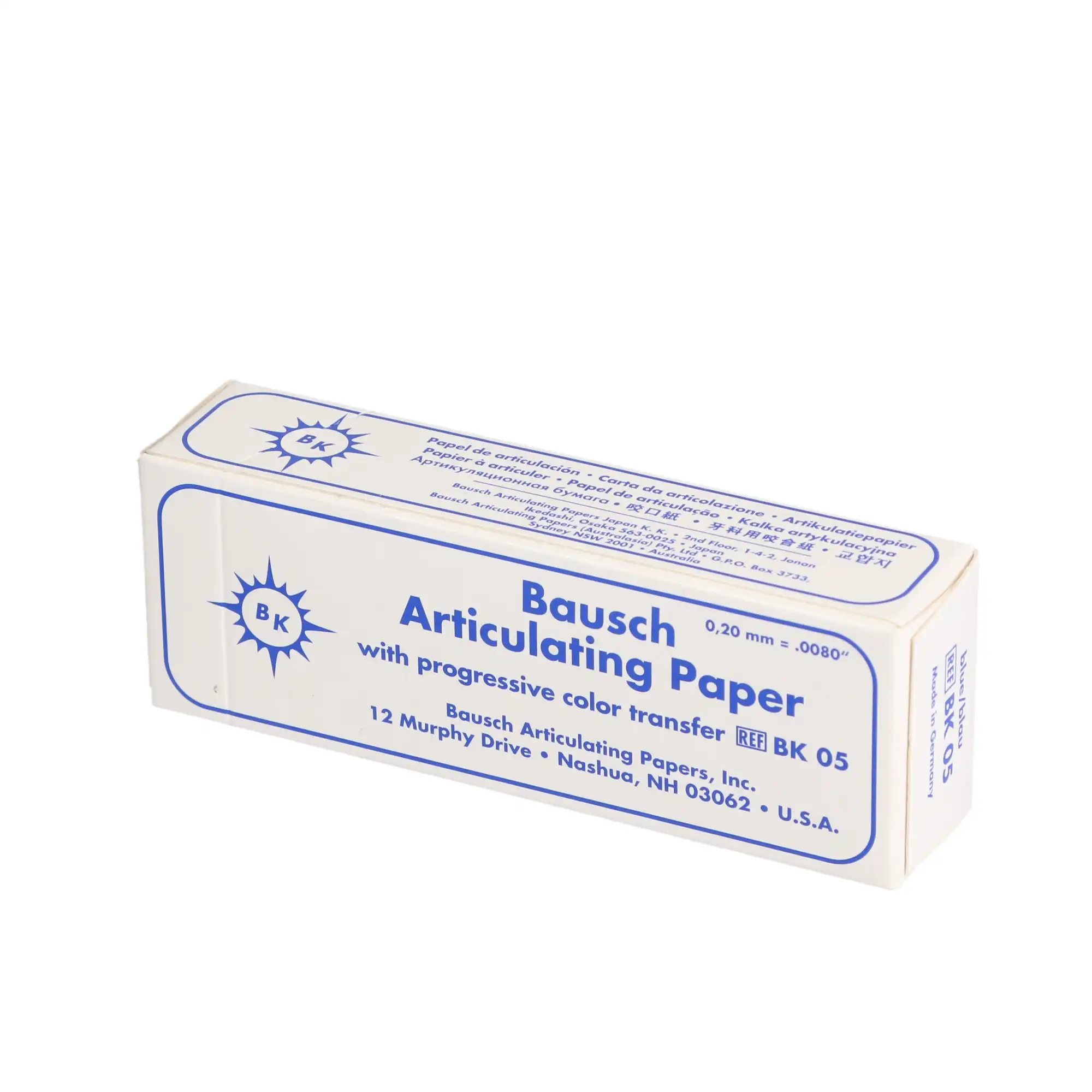 Bausch Articulating Paper Straight Booklets, 200 Microns, Blue, 300/Pk, BK-05 thumbnail 6