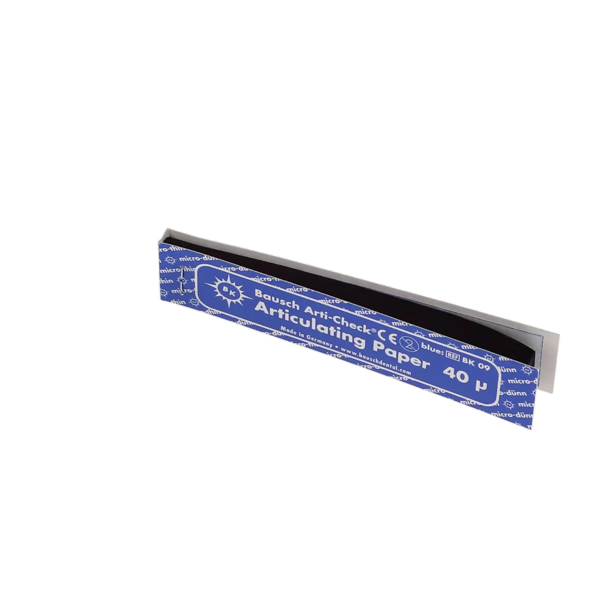 Bausch Arti-Check Articulating Paper Strips, Straight Booklets, 104 x 20 mm, 40 Microns, Blue, 200/Pk, BK-09 thumbnail 6