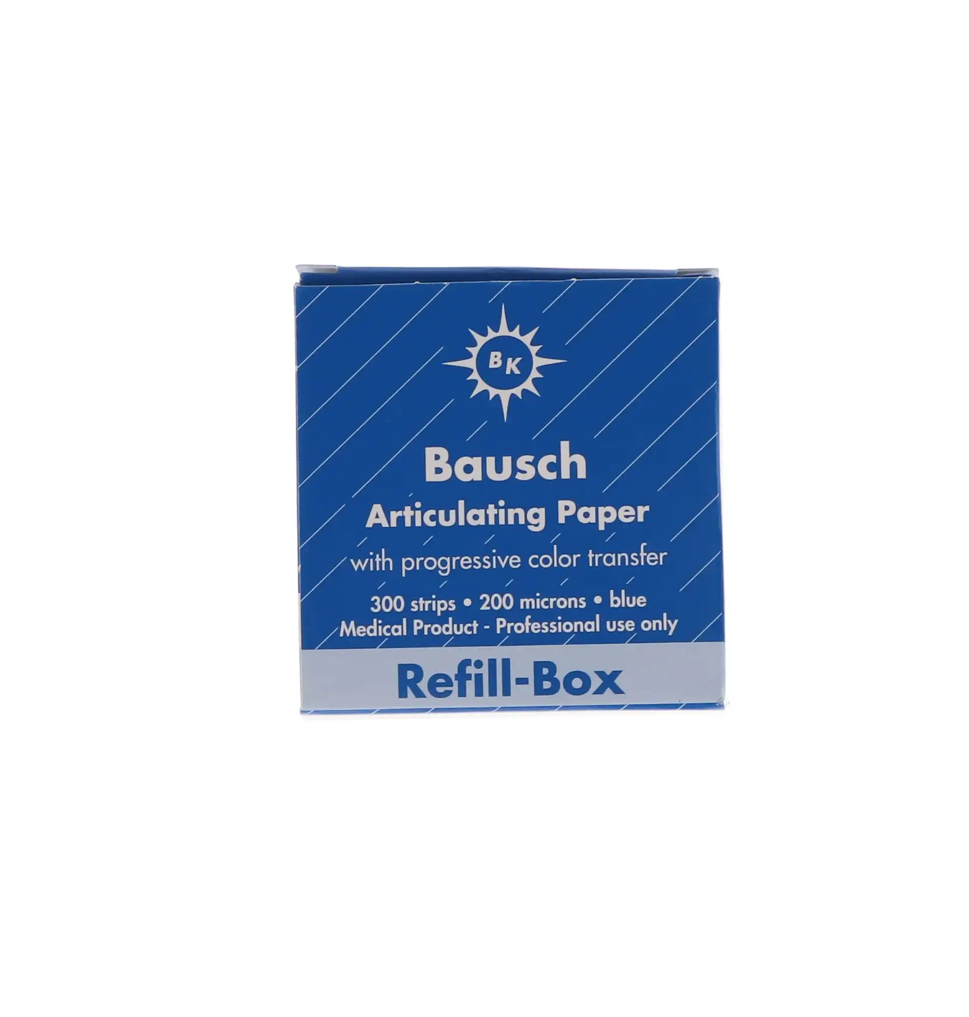 Bausch Articulating Paper Strips, 200 Micron, Blue, Pre-Cut Refill, 300/Pk, BK1001 thumbnail 5