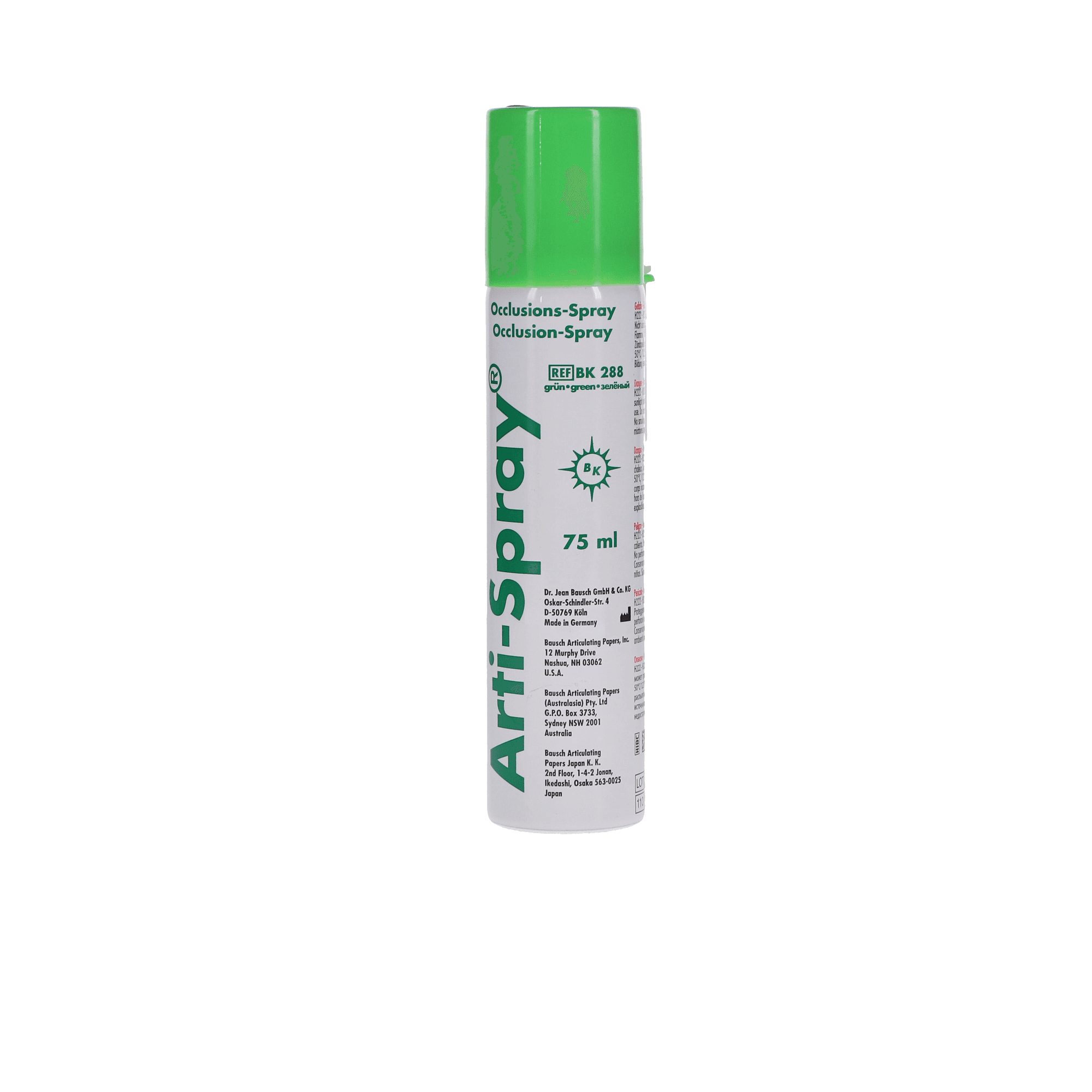 Bausch Arti-Spray Occlusion Spray, Green, 75 mL Aerosol Can, BK 288 thumbnail 13