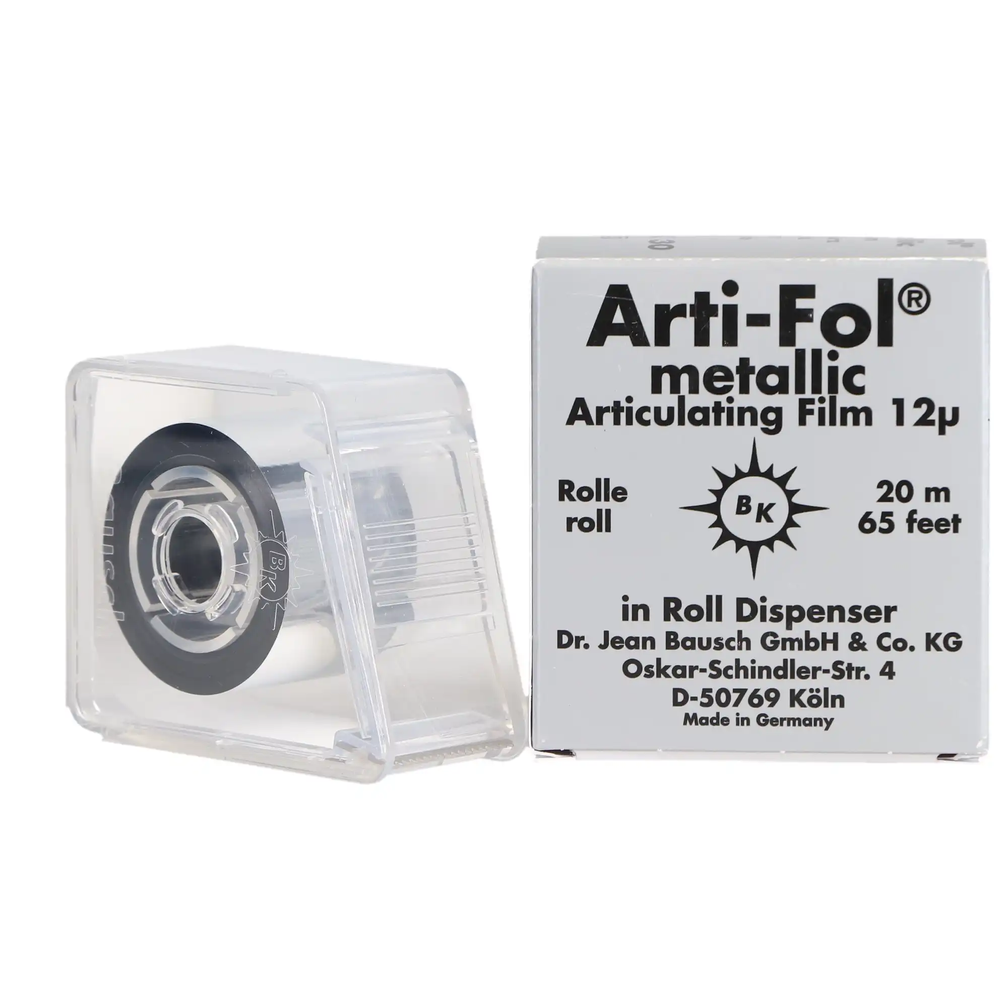 Arti-Fol Metallic One-Sided Articulating Film, 12 Microns, 22 mm x 20 m, Black, 1 Roll/Pk, BK30 thumbnail 2