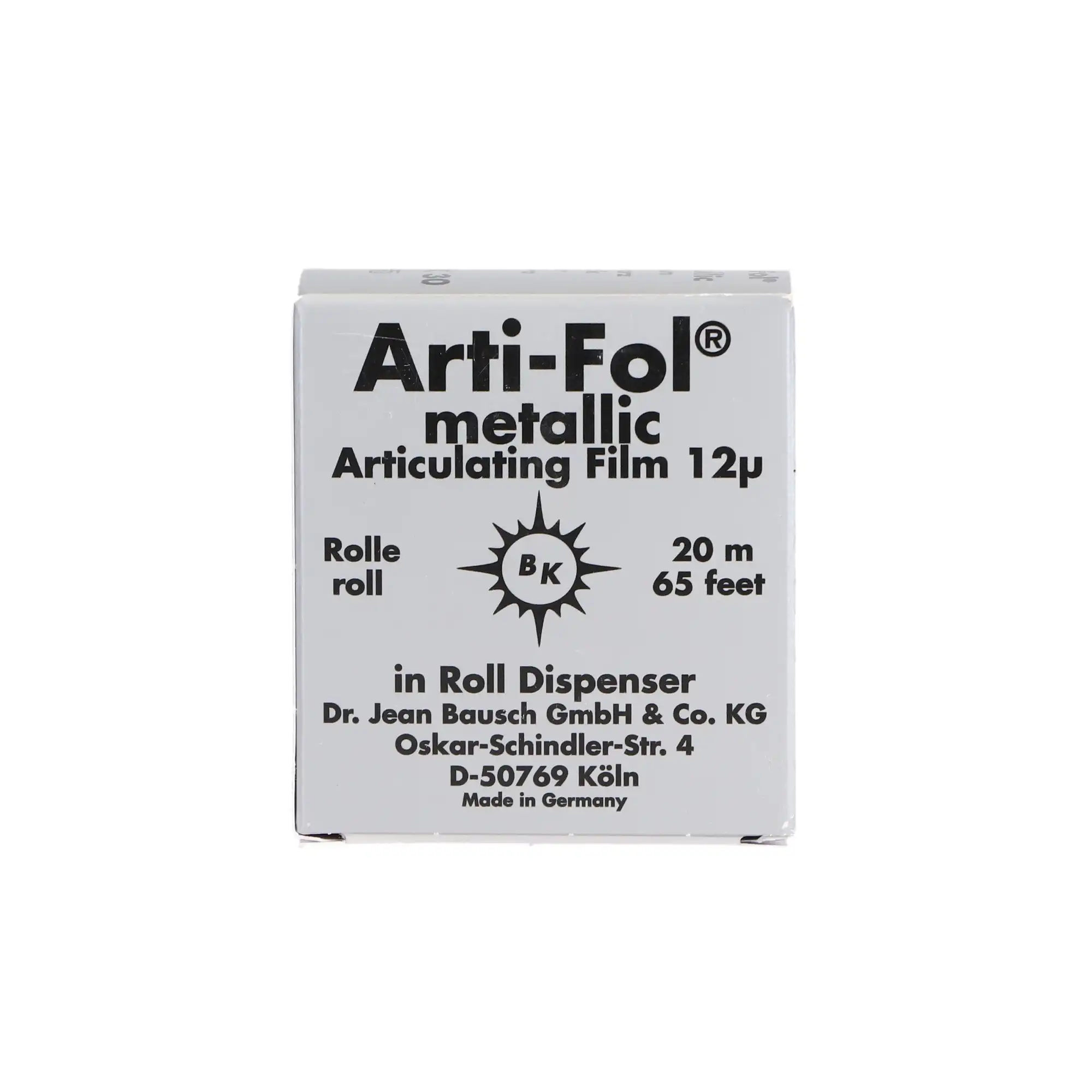 Arti-Fol Metallic One-Sided Articulating Film, 12 Microns, 22 mm x 20 m, Black, 1 Roll/Pk, BK30 thumbnail 3