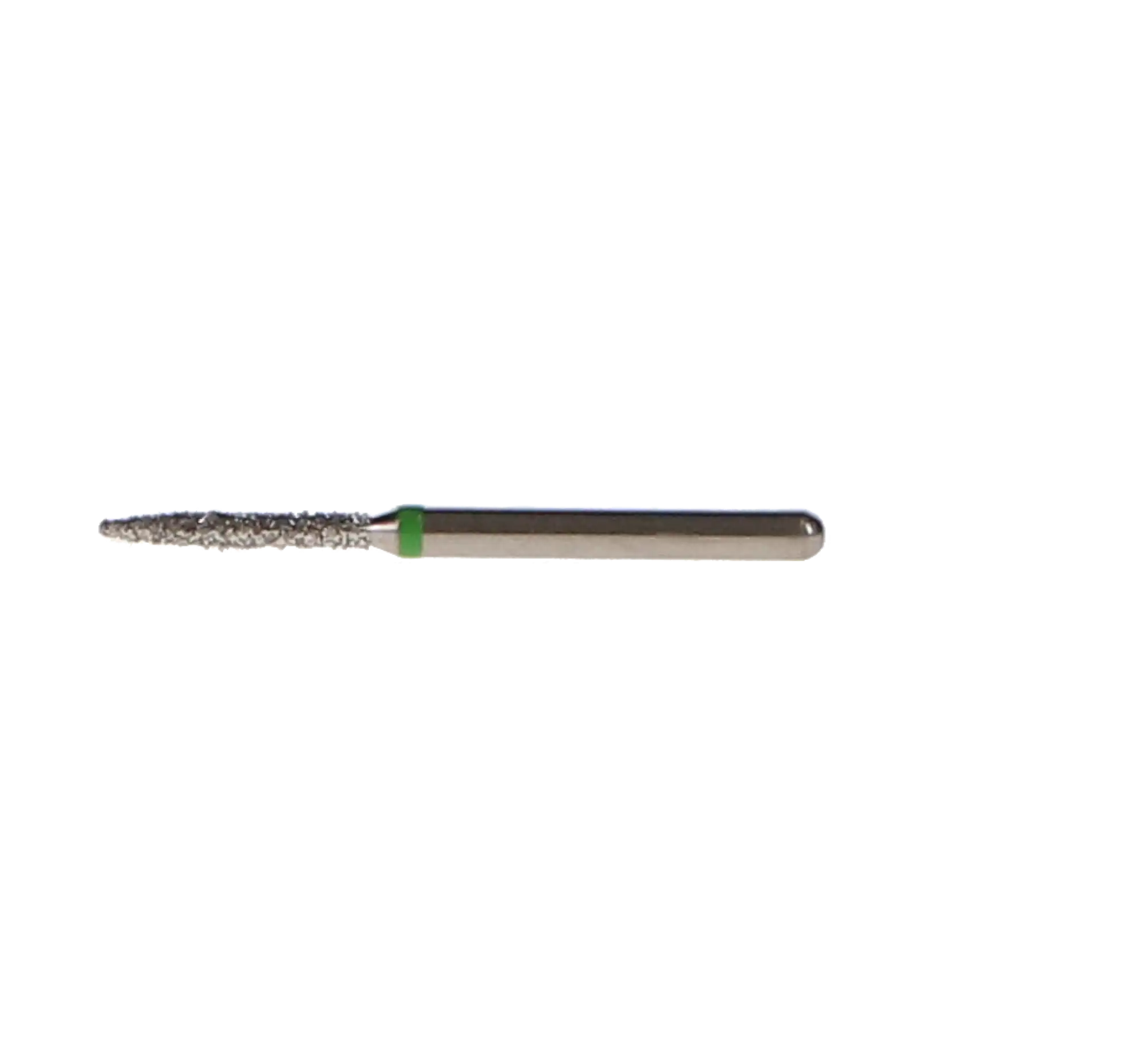NTI Diamond Bur, FG, Flame, # C862, 1.2 mm Diameter, 8.0 mm Length, Coarse, Green Ring, 5/Pk, C862-012 thumbnail 6