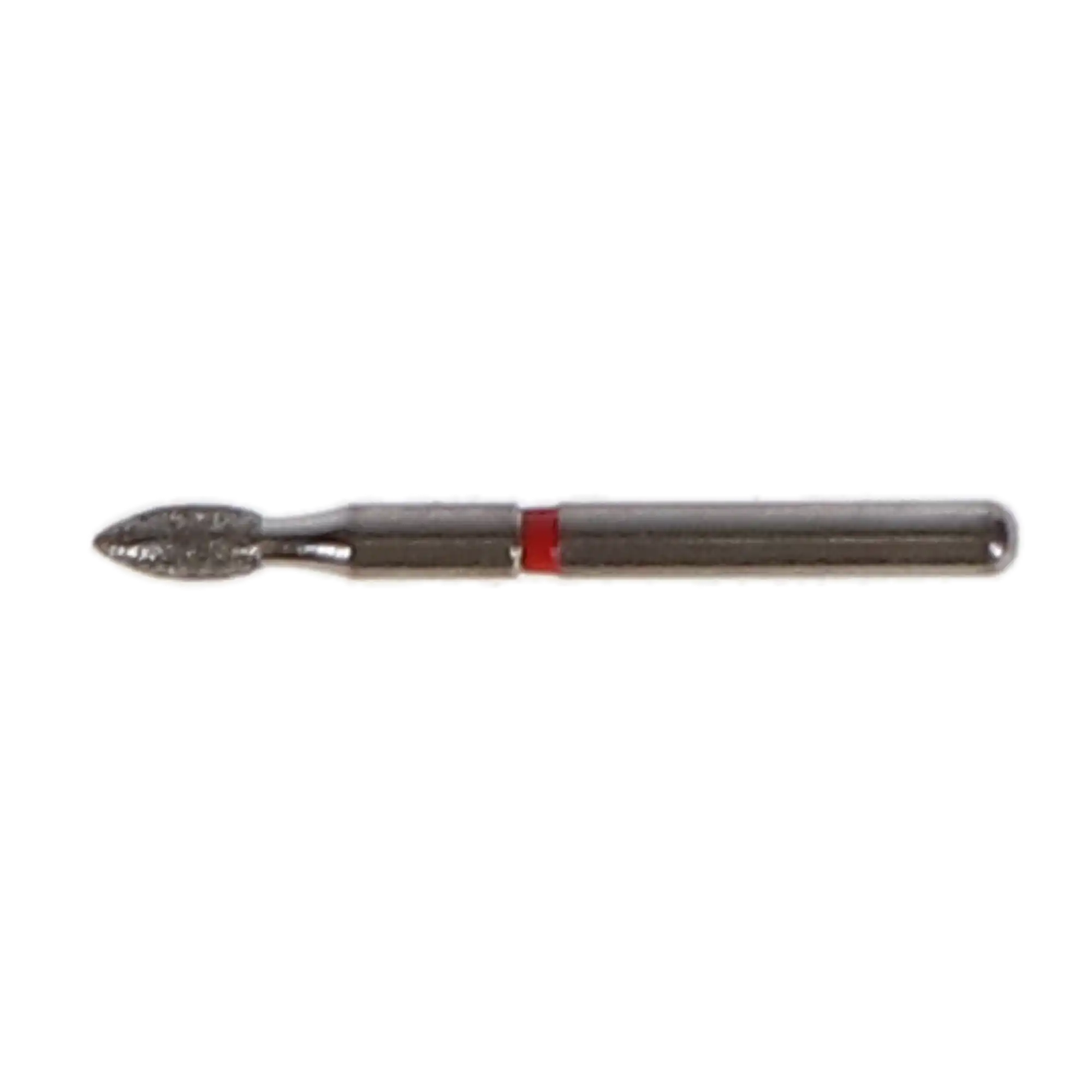 NTI Diamond Bur, FG, Pointed Football, #F368-016, 1.6 mm Diameter, 3.5 mm Length, Fine Grit, Red Ring, 5/Pk thumbnail 6