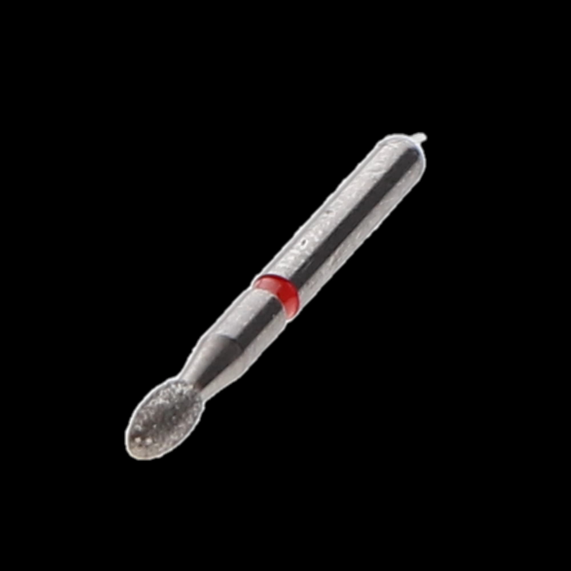NTI Diamond Bur, FG, Football, # F379, 1.6 mm Diameter, 3.4 mm Length, Fine Grit, Red Ring, 5/Pk, F379-016 thumbnail 2