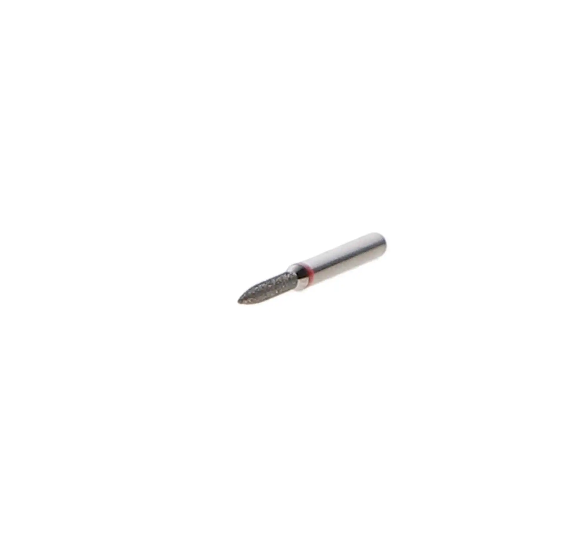 NTI Diamond Bur, FG, Flame, # F862, 1.0 mm Diameter, 8.0 mm Length, Fine Grit, Red Ring, 5/Pk, F862-010 thumbnail 2