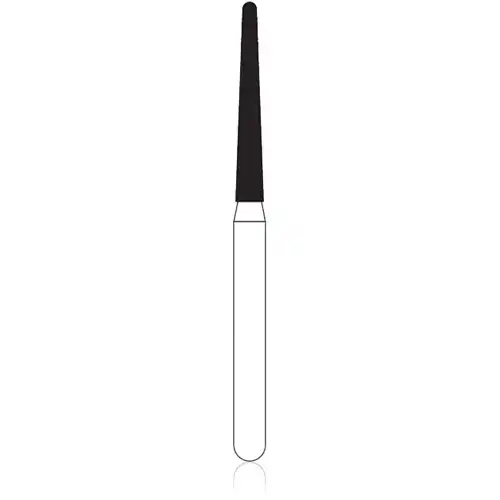 NTI Diamond Bur, FG, Taper Round End, # M850, 1.4 mm, Medium Grit, Gray, 5/Pk, M850-014 thumbnail 2