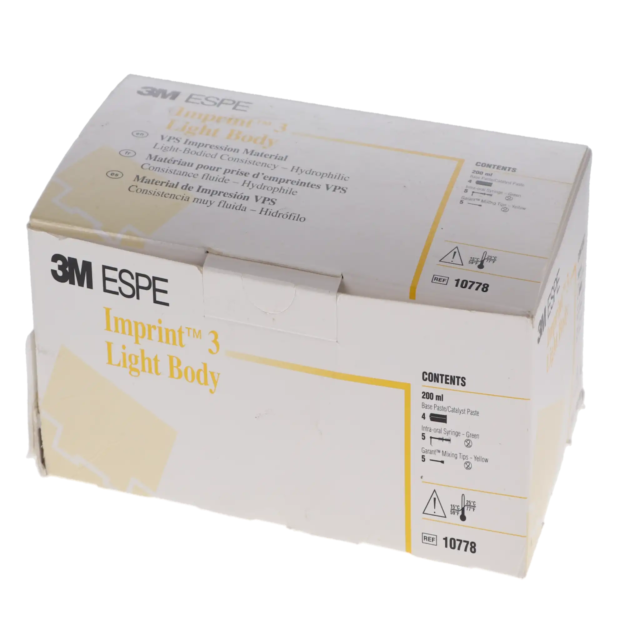 3M™ Imprint™ 3 Light Body VPS Impression Material Refill, 4 x 50 mL Garant Cartridges, Yellow, 10778 thumbnail 5
