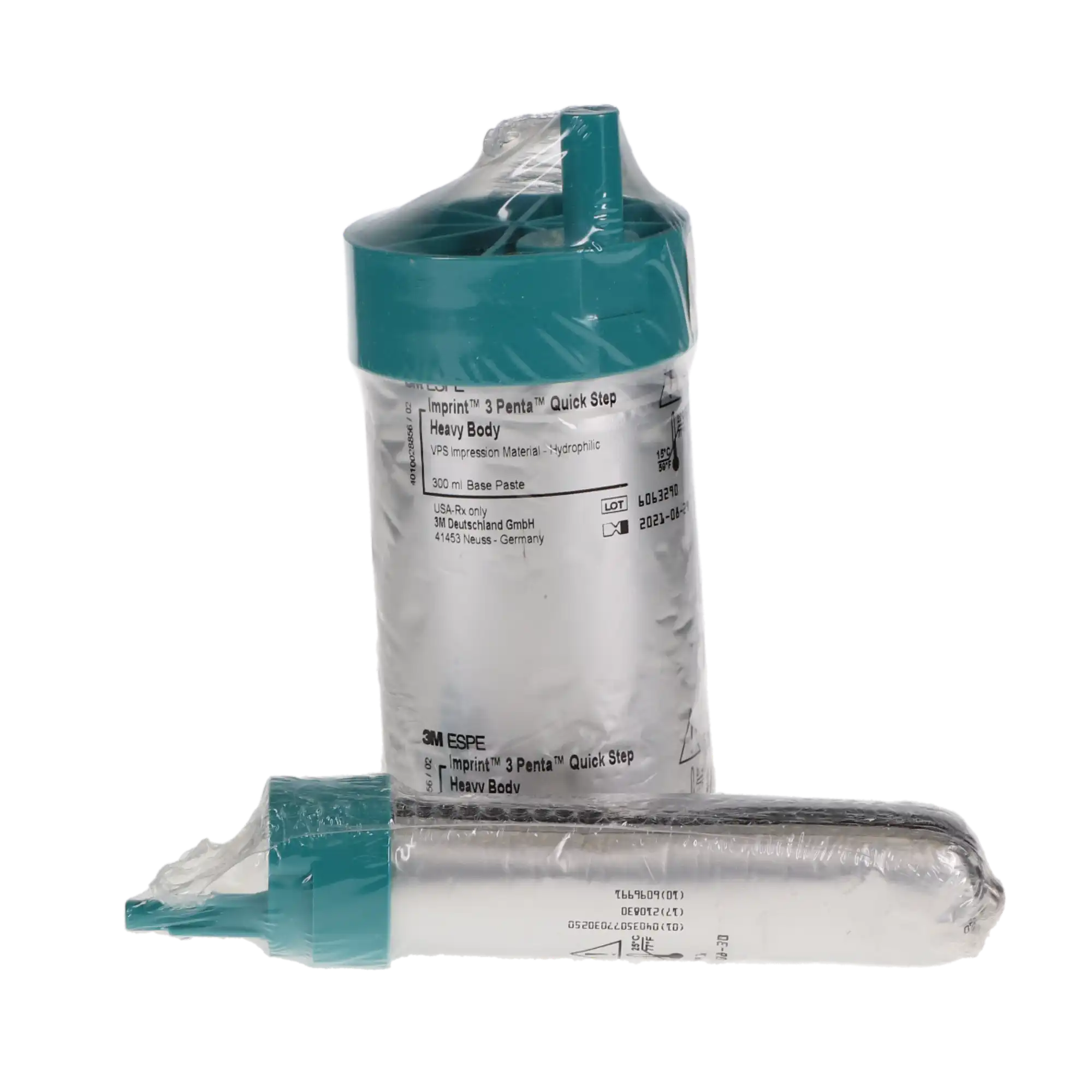 3M Imprint 3 Penta Quick Step Heavy Body VPS Impression Material Refill, 2 x 300 mL Base + 2 x 60 mL Catalyst, 10971PH thumbnail 6