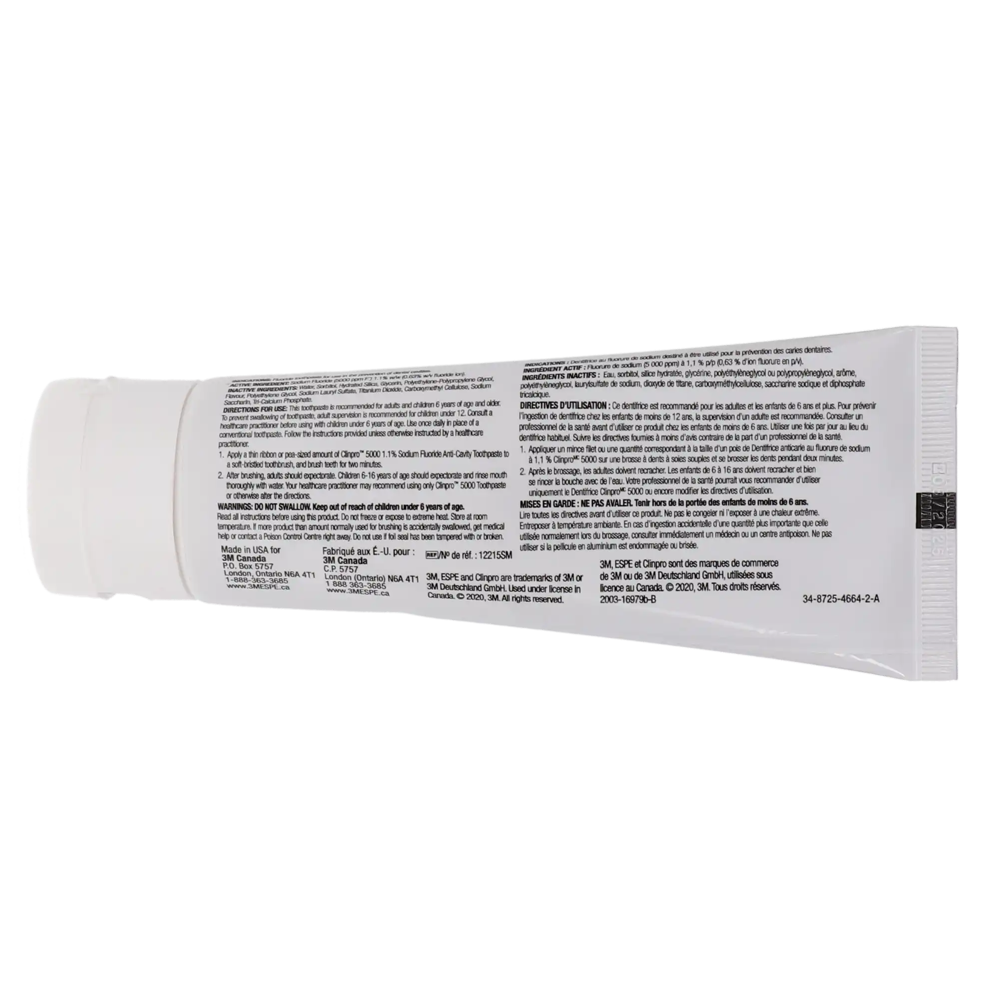 Clinpro 5000 Anti-Cavity Toothpaste, 1.1% Sodium Fluoride, 4 oz Tube, Spearmint, 1/Pk, 12215SM thumbnail 2