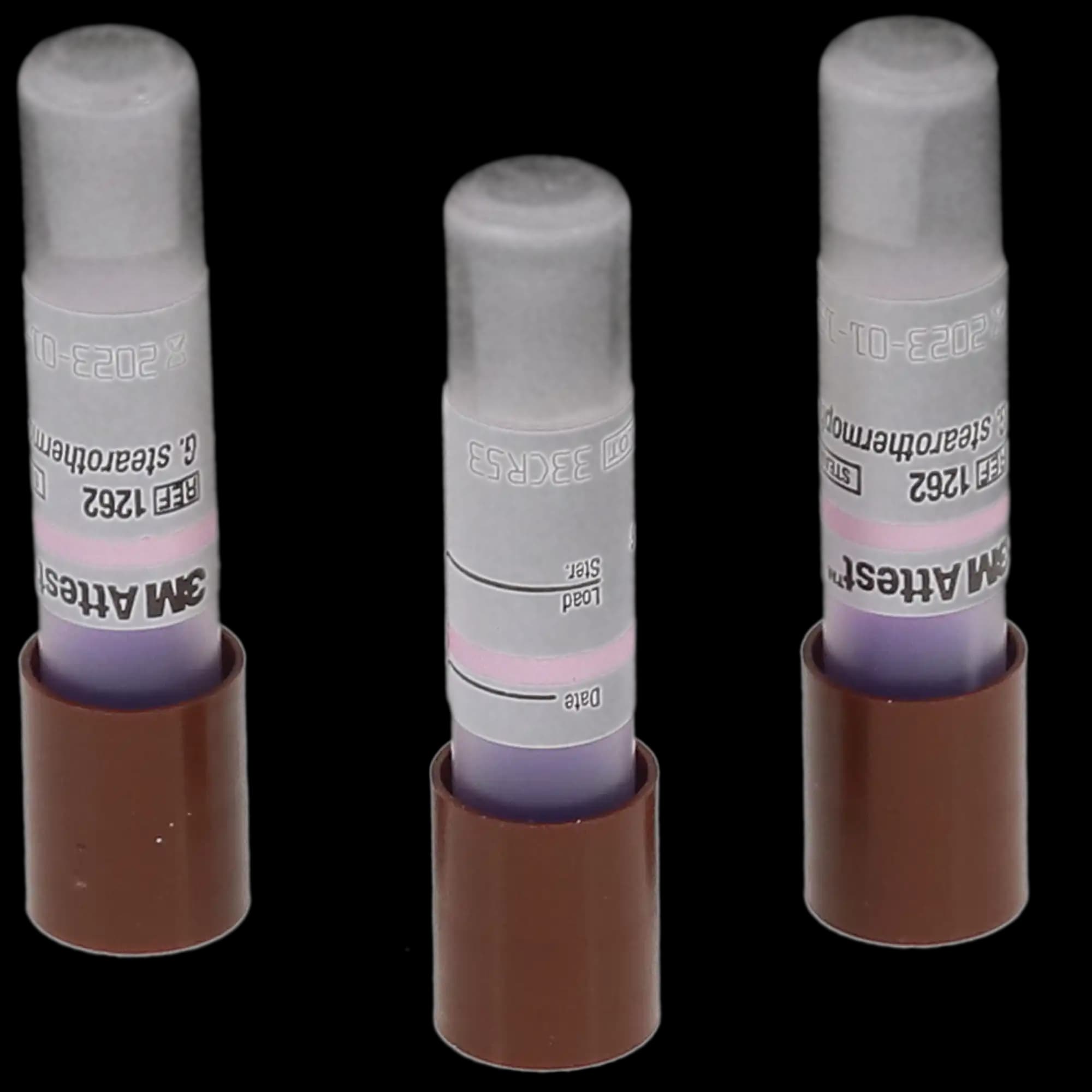 3M Attest Biological Indicator 1262P, Steam Sterilization, 48-Hour Readout, Brown Cap, 25/Box thumbnail 8