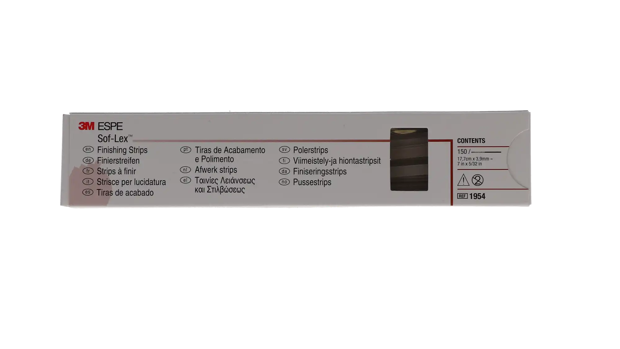 3M Sof-Lex Finishing & Polishing Strips, Coarse/Medium, 7" x 5/32", 150/Pk, 1954 thumbnail 10