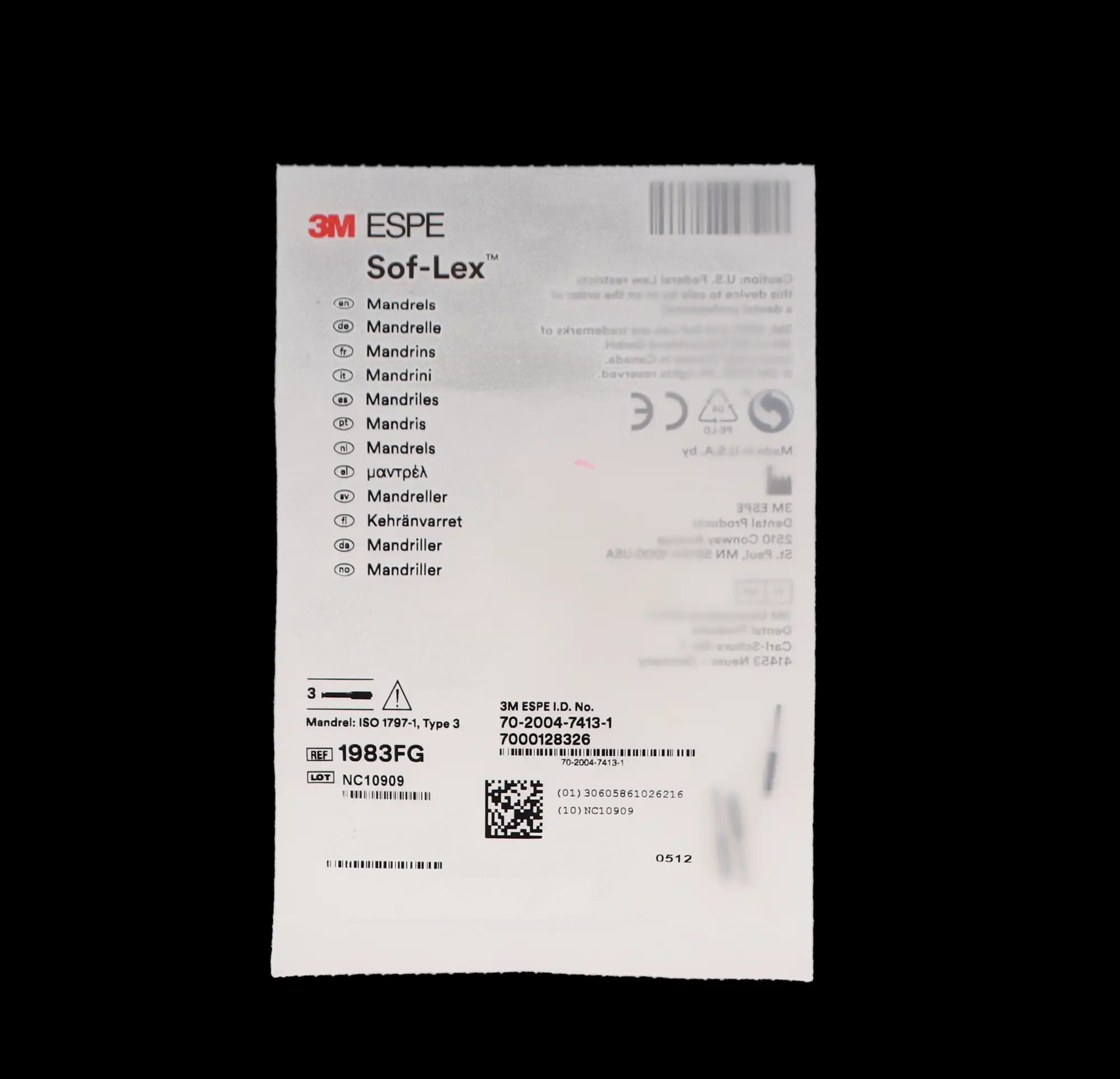 3M Sof-Lex Contouring and Polishing System Mandrels, Friction Grip (FG), Pop-On, Refill, 3/Pkg, 1983FG thumbnail 6