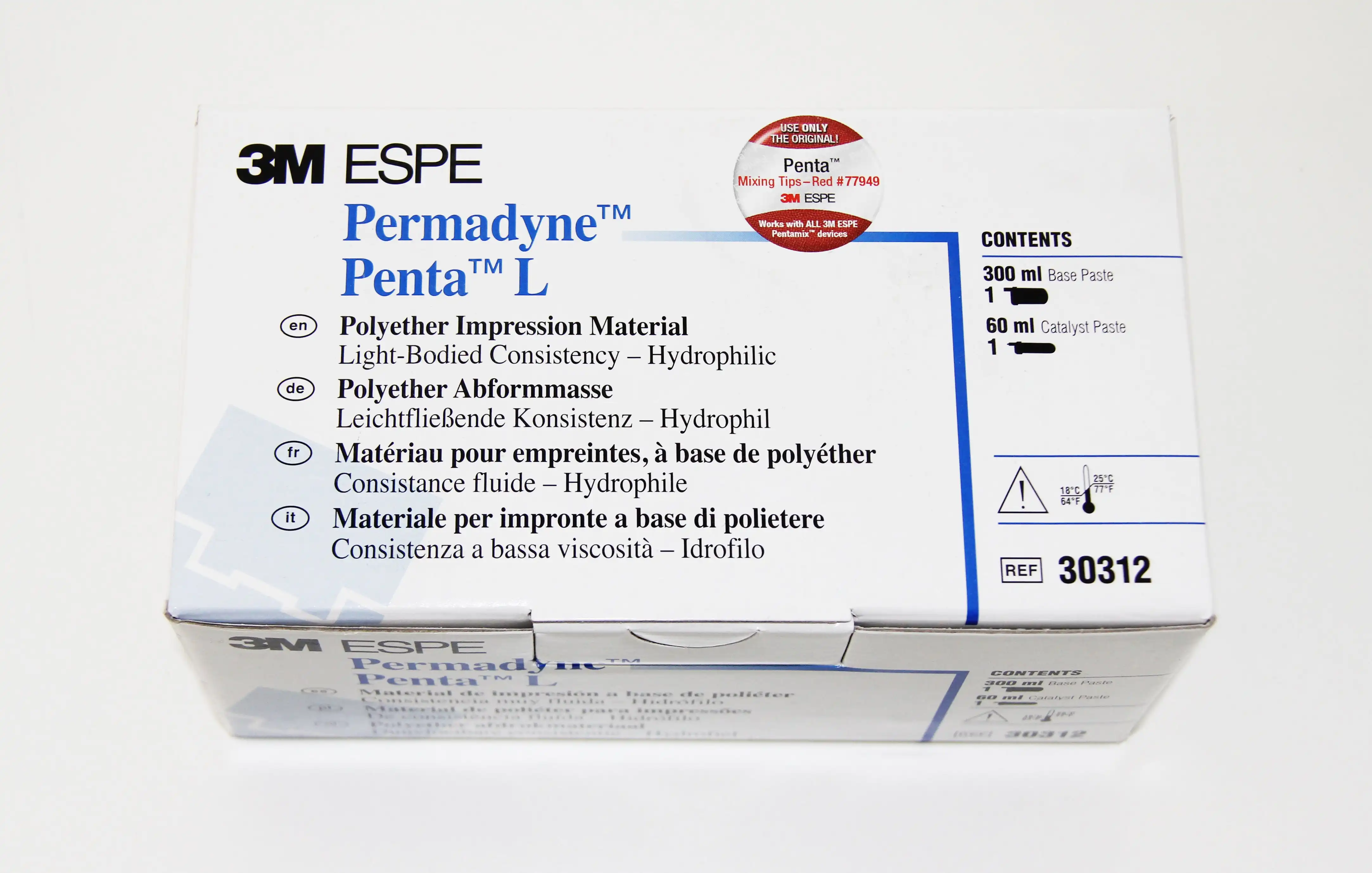 3M™ Permadyne™ Penta™ L Polyether Impression Material Refill, Light Body, Blue, 1 Base (300 ml) + 1 Catalyst (60 ml), 30312 thumbnail 2