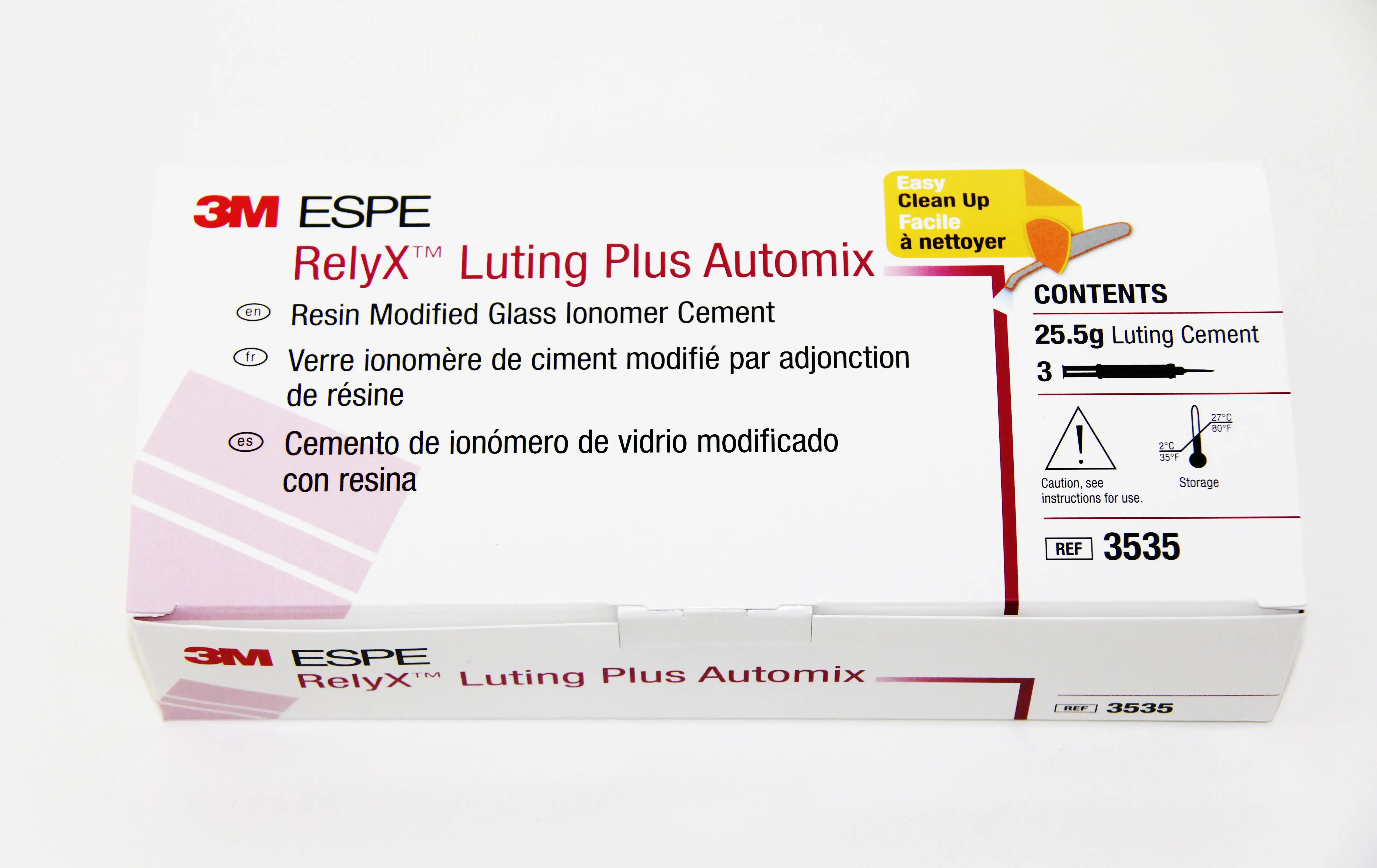 RelyX Luting Plus Automix Resin-Modified Glass Ionomer Cement Trial Kit, 8.5 g Syringe, 12 Mixing Tips, 1/Kit, 3535TK thumbnail 8