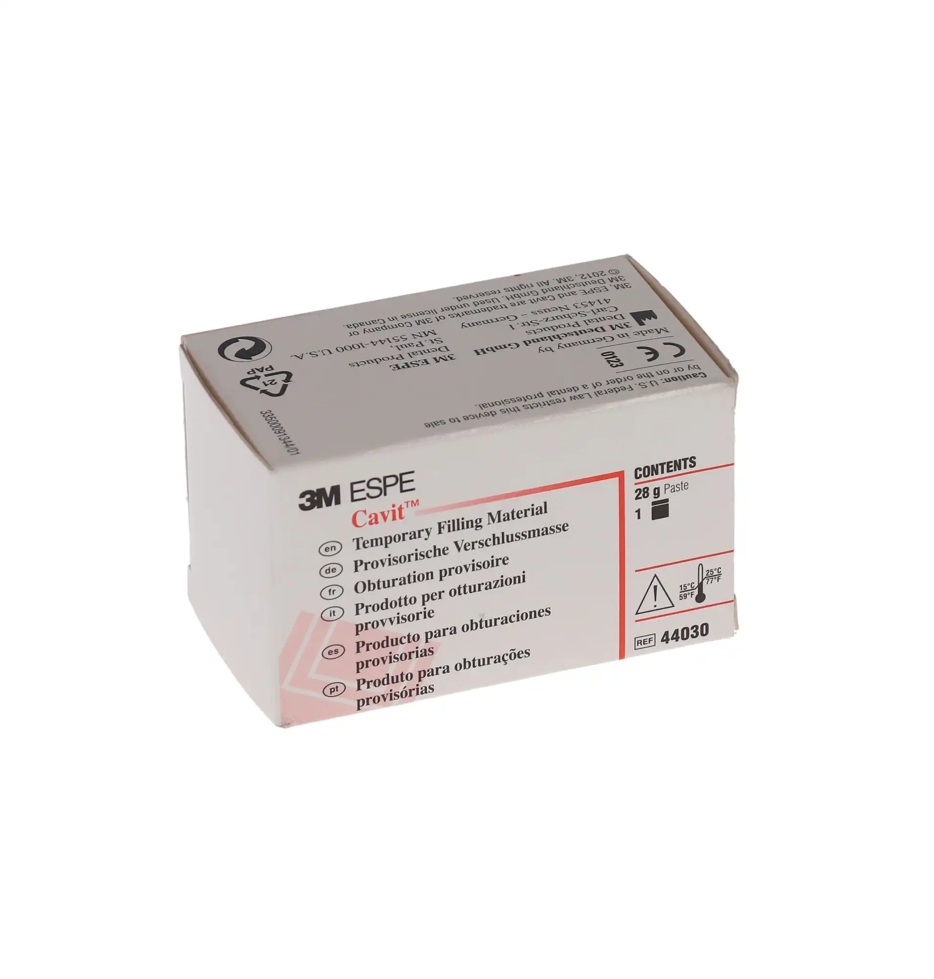 Cavit-O Temporary Filling Material, Hard Set, Pink, 28 g Jar, 1/Pk, 44030 thumbnail 9