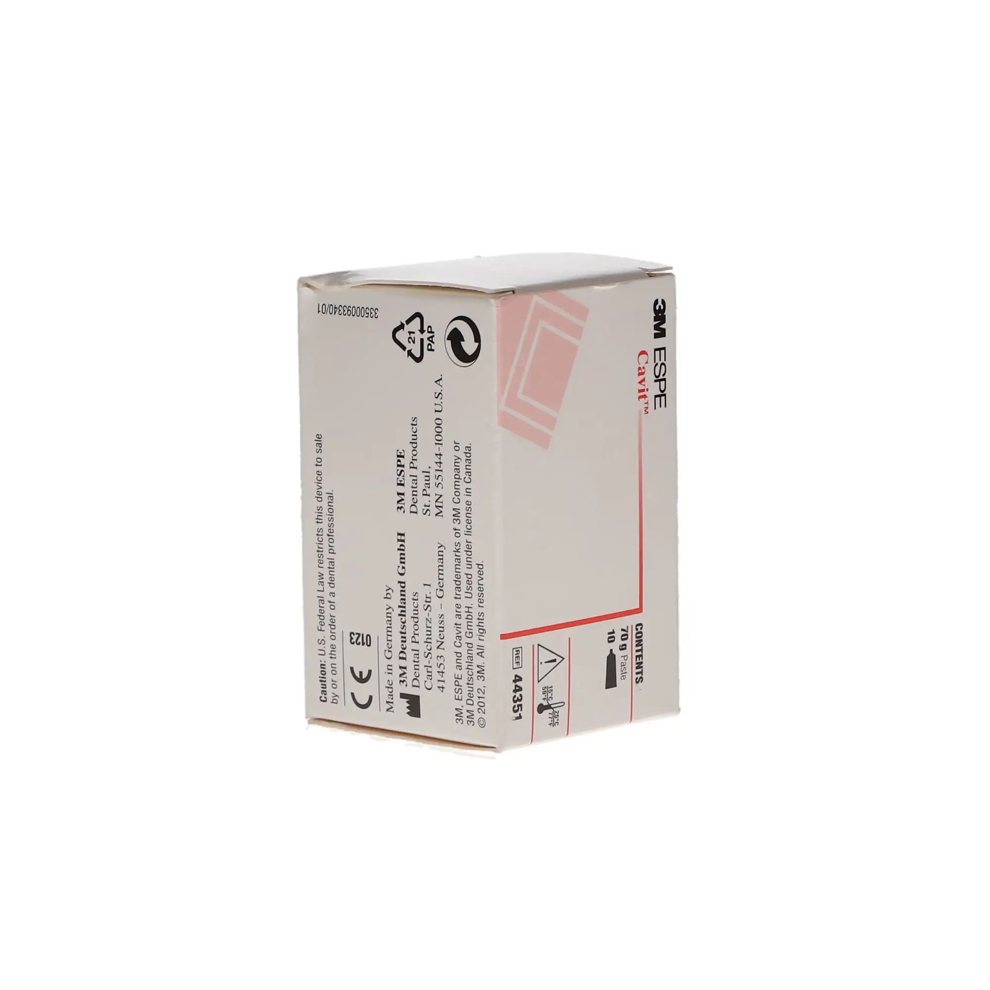 3M Cavit Temporary Filling Material, Hardest Set, Pink, 7 g Tubes, 10/Pk, 44351 thumbnail 11