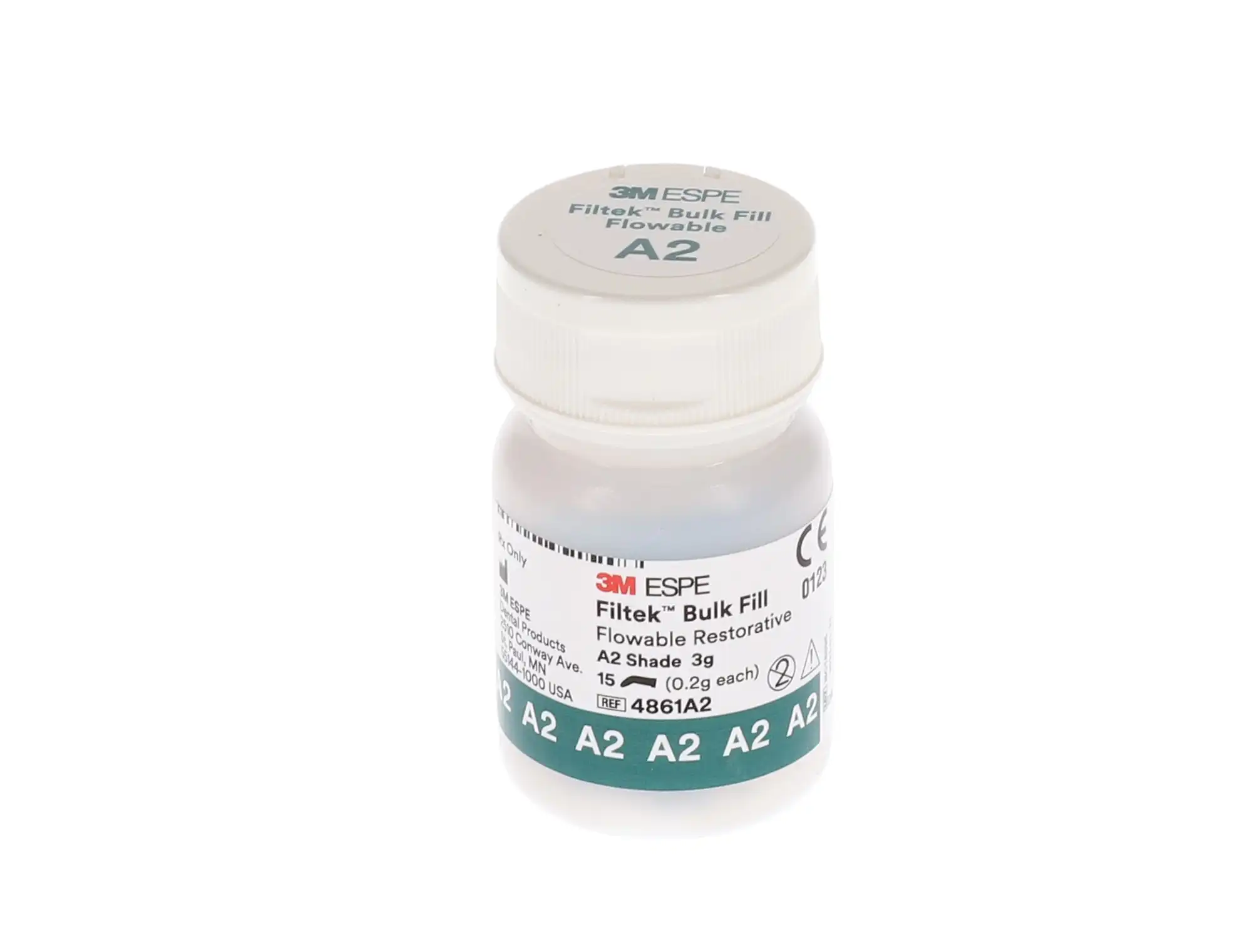 Filtek Bulk Fill Flowable Restorative Capsules, 0.2 g, Shade A2, 15/Pk, 4861A2 thumbnail 2