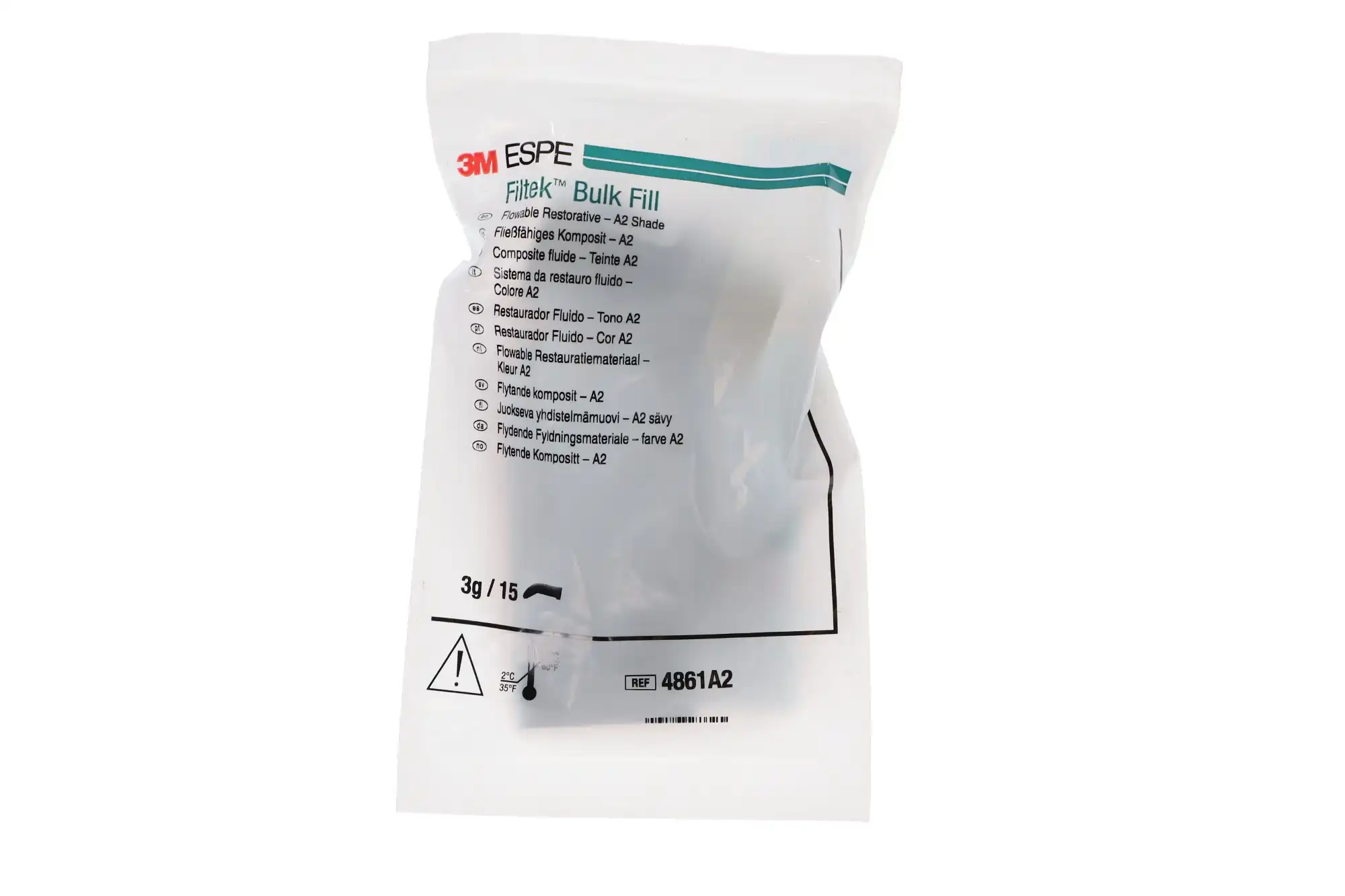 Filtek Bulk Fill Flowable Restorative Capsules, 0.2 g, Shade A2, 15/Pk, 4861A2 thumbnail 3