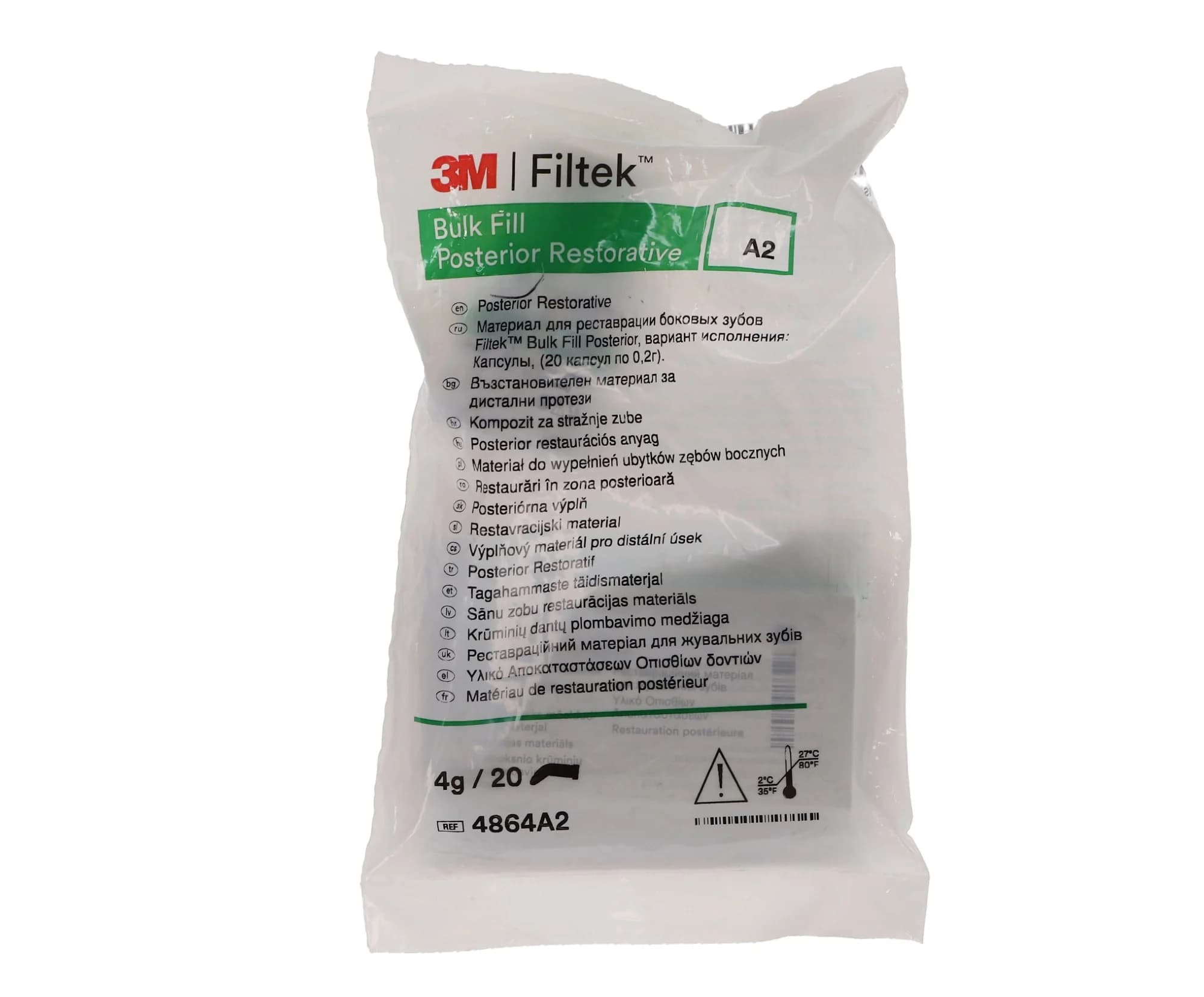 Filtek Bulk Fill Posterior Restorative, Capsules, 0.2 g, Shade A2, 20/Pk thumbnail 4