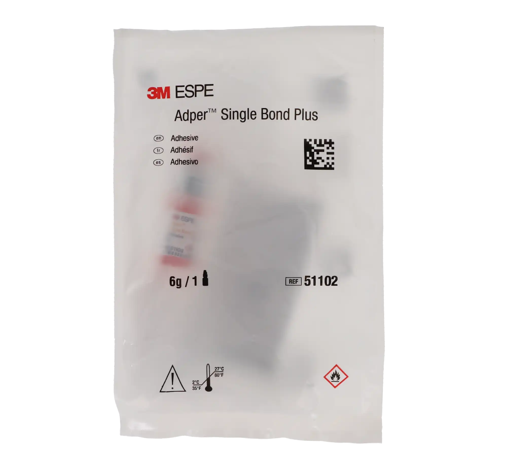 3M Adper Single Bond Plus Adhesive, Total-Etch, Light-Cure, Vial Refill, 6 ml, 1/Pk, 51202 thumbnail 4