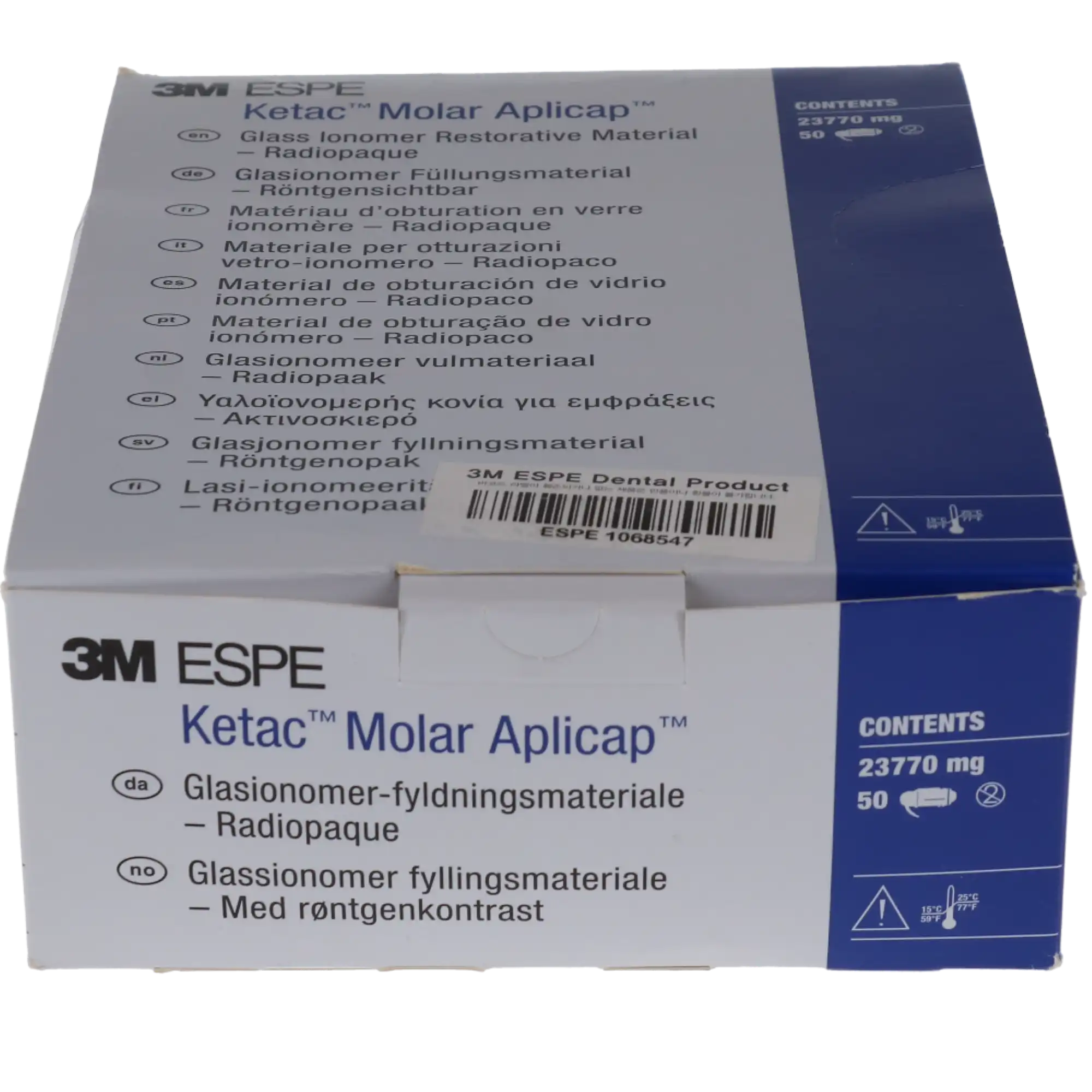 3M Ketac Molar Aplicap Glass Ionomer Restorative, Shade A3, Self-Cure, Capsule Refill, 50/Pk, 56420 thumbnail 11