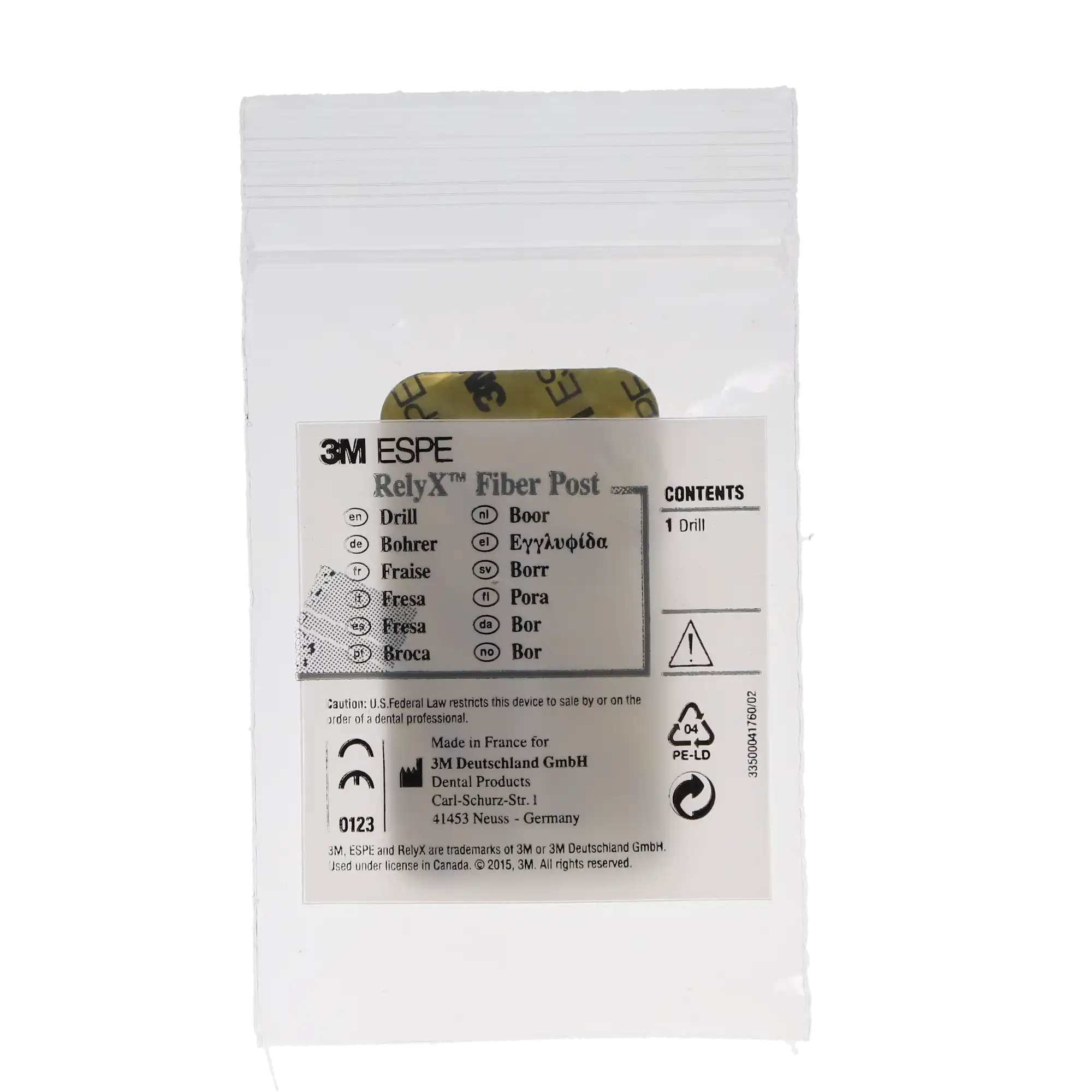 3M RelyX Fiber Post Drill Refill, Size 1, 1.3 mm Diameter, Yellow, 1/Pk, 56864 thumbnail 8