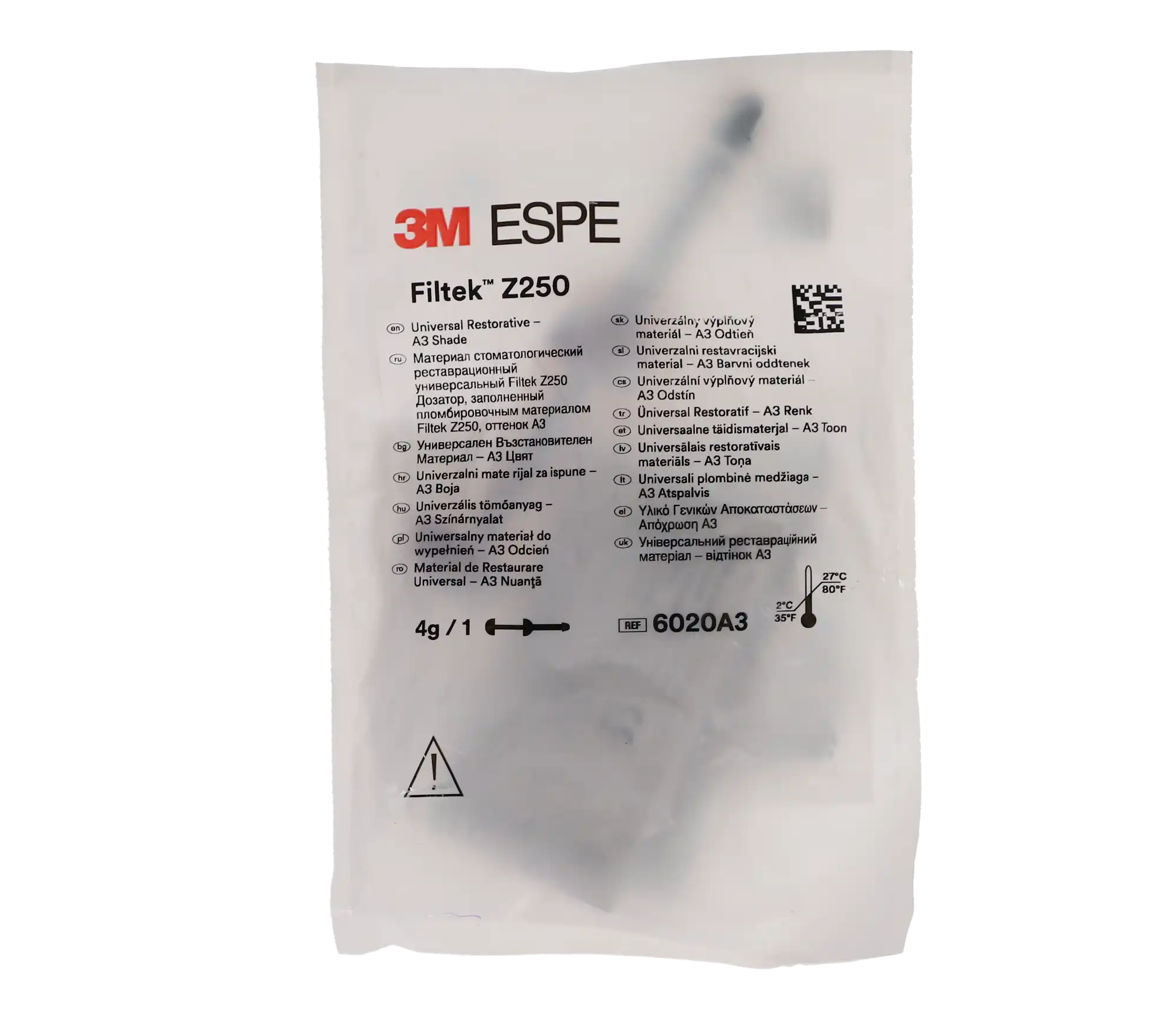 3M Filtek Z250 Universal Restorative Composite, Syringe Refill, 4g, Shade A3, 1/Pk, 6020A3 thumbnail 8