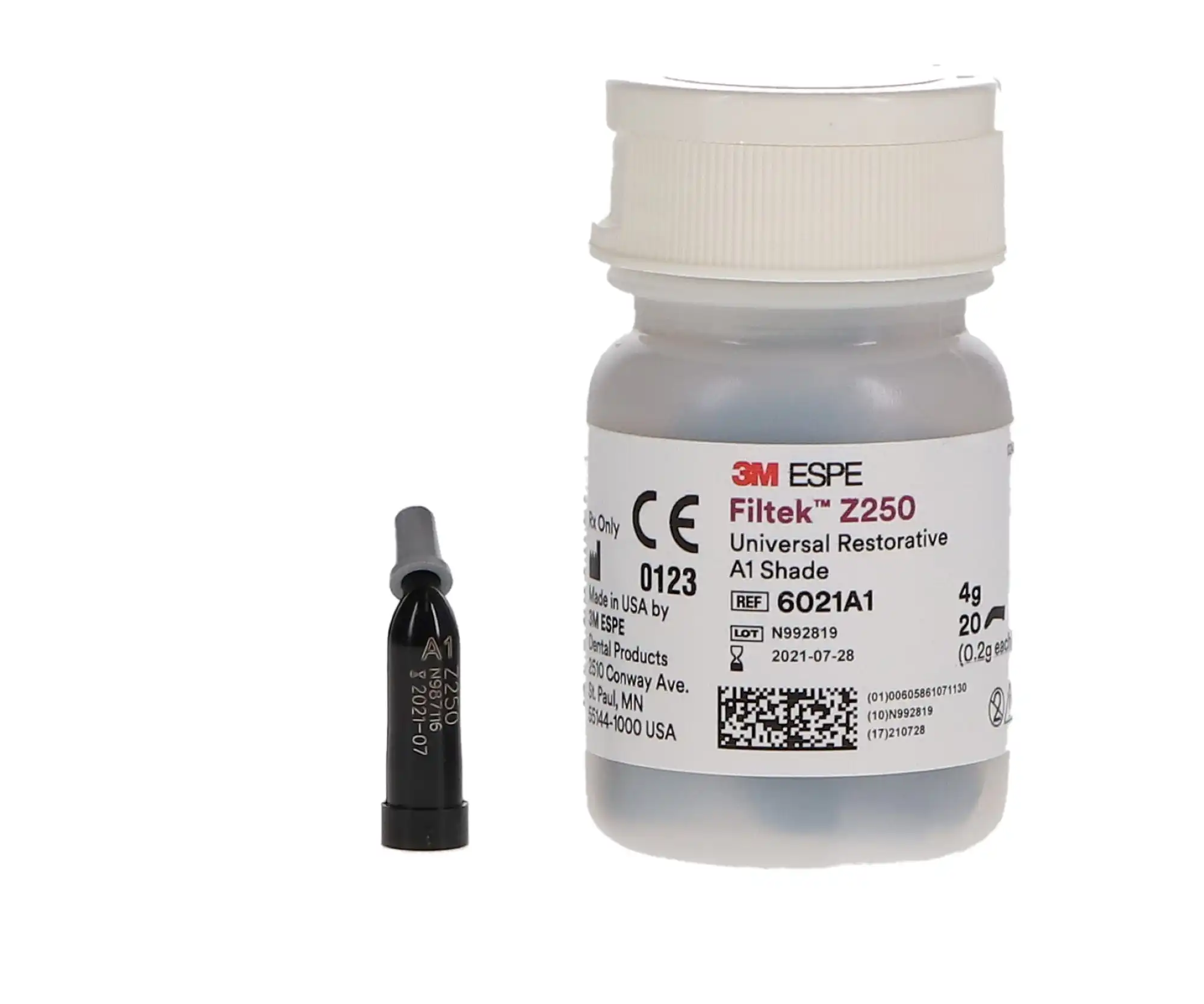 3M Filtek Z250 Universal Restorative Capsule Refill, Shade A1, 0.2 g, 20/Box, 6021A1 thumbnail 10
