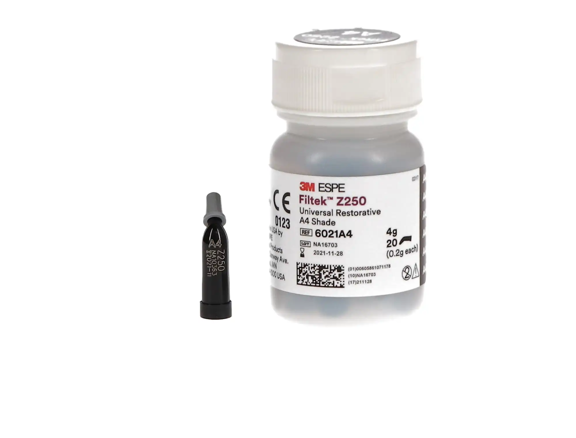 3M Filtek Z250 Universal Restorative Capsule Refill, Shade A4, 0.2 g, 20/Box, 6021A4 thumbnail 9