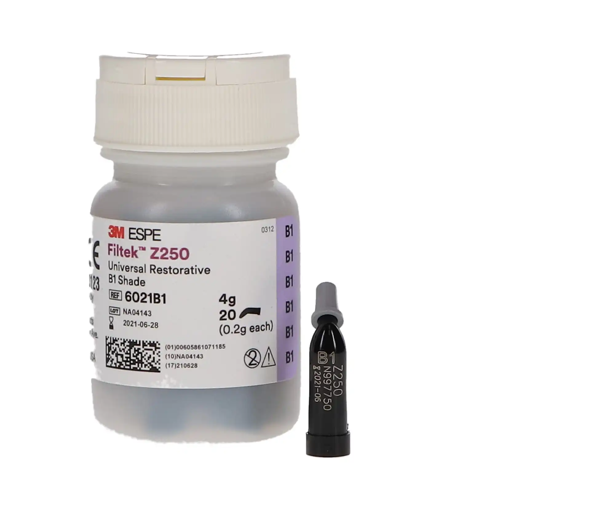 3M Filtek Z250 Universal Restorative Capsule Refill, Shade B1, 0.2 g, 20/Box, 6021B1 thumbnail 10