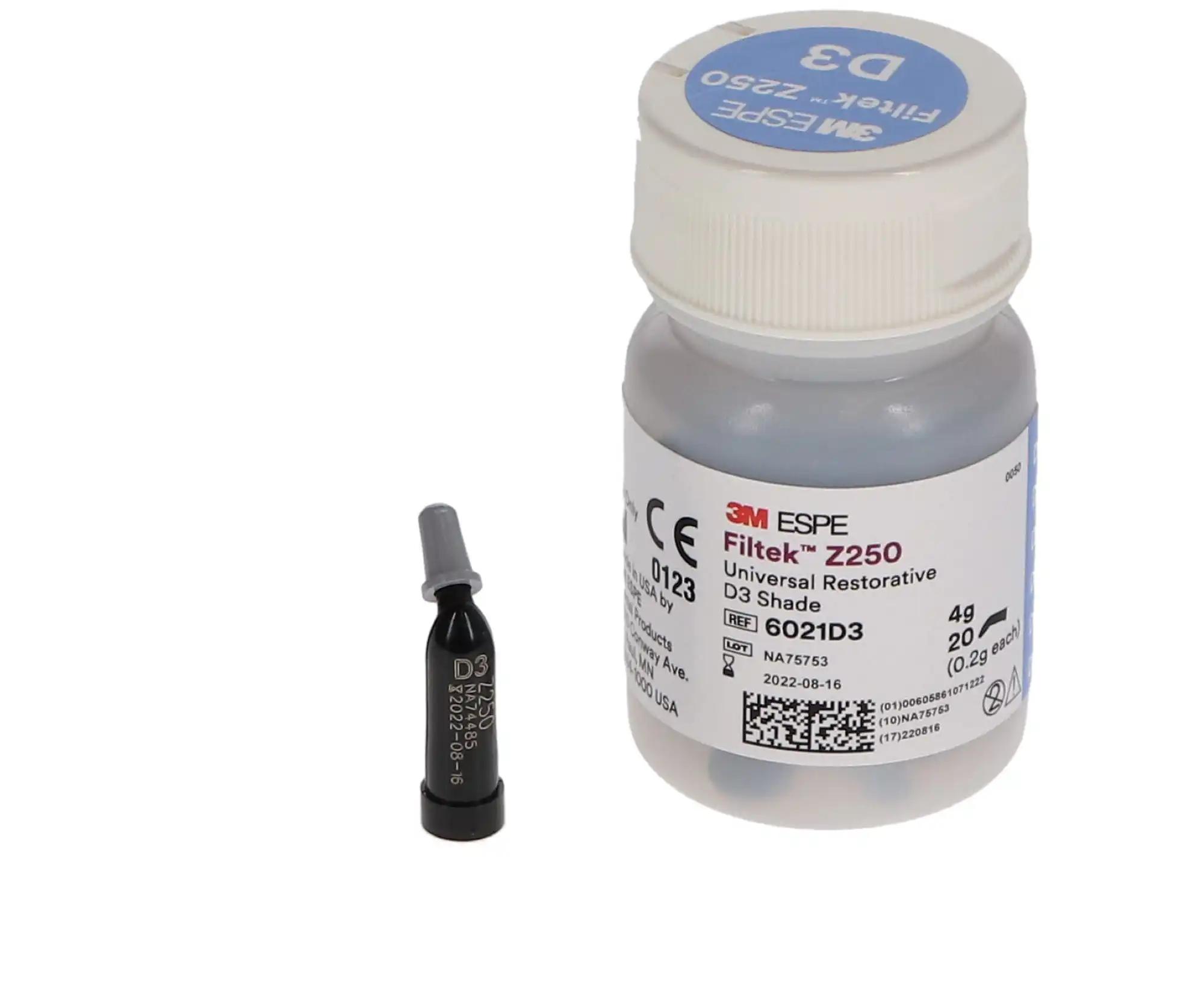 3M Filtek Z250 Universal Restorative Capsules, Shade D3, 0.2 g, 20/Box, 6021D3 thumbnail 10