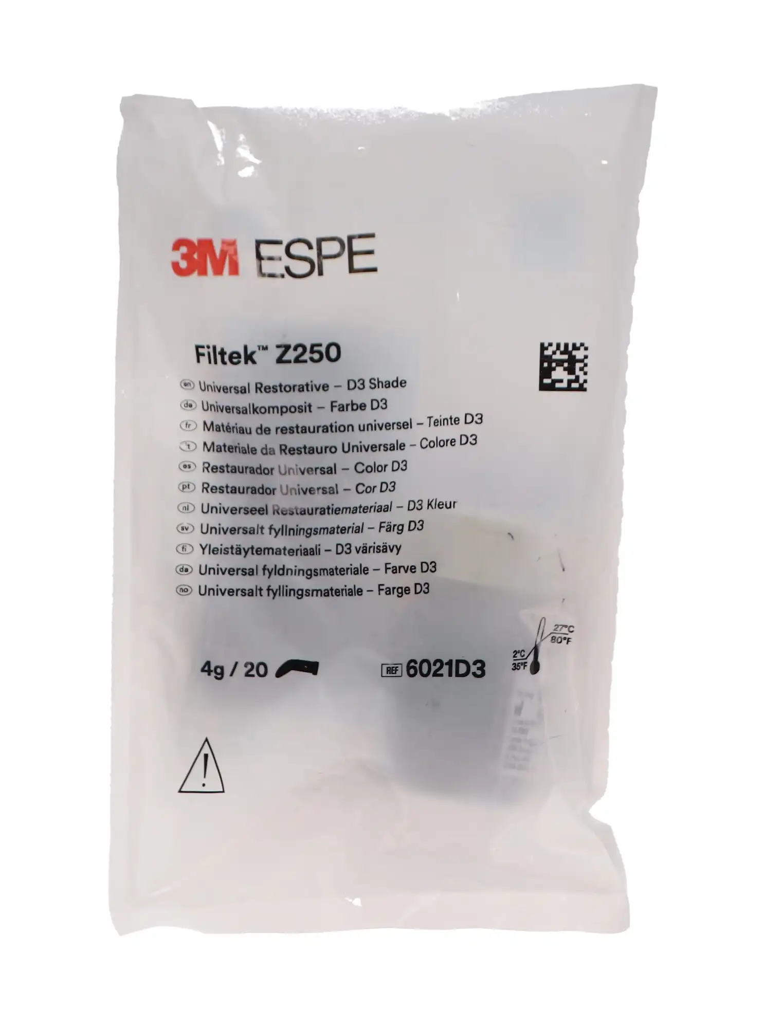 3M Filtek Z250 Universal Restorative Capsules, Shade D3, 0.2 g, 20/Box, 6021D3 thumbnail 11