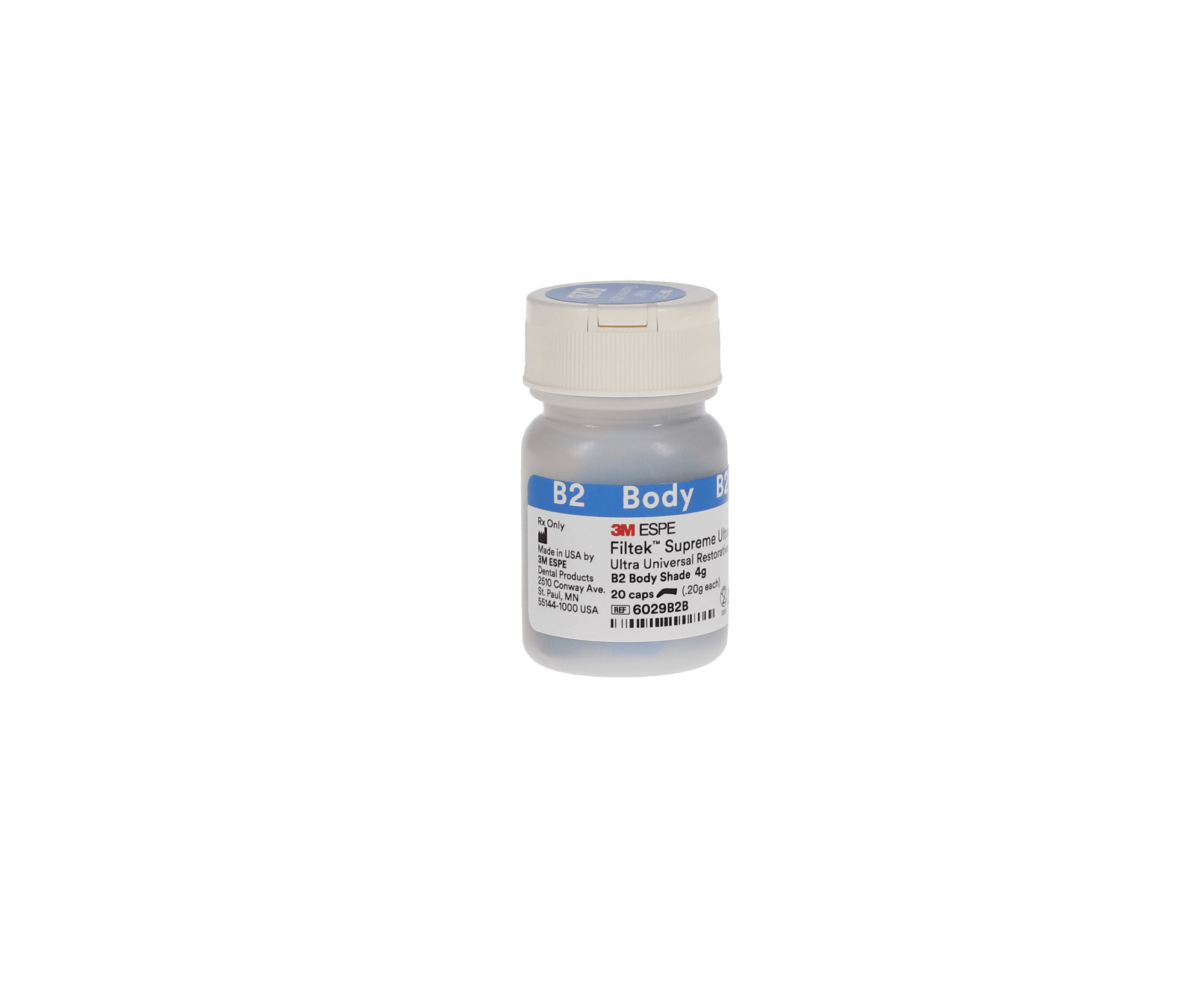3M Filtek Supreme Ultra Universal Restorative Capsules, B2 Body Shade, 0.2 g, 20/Pk, 6029B2B thumbnail 7