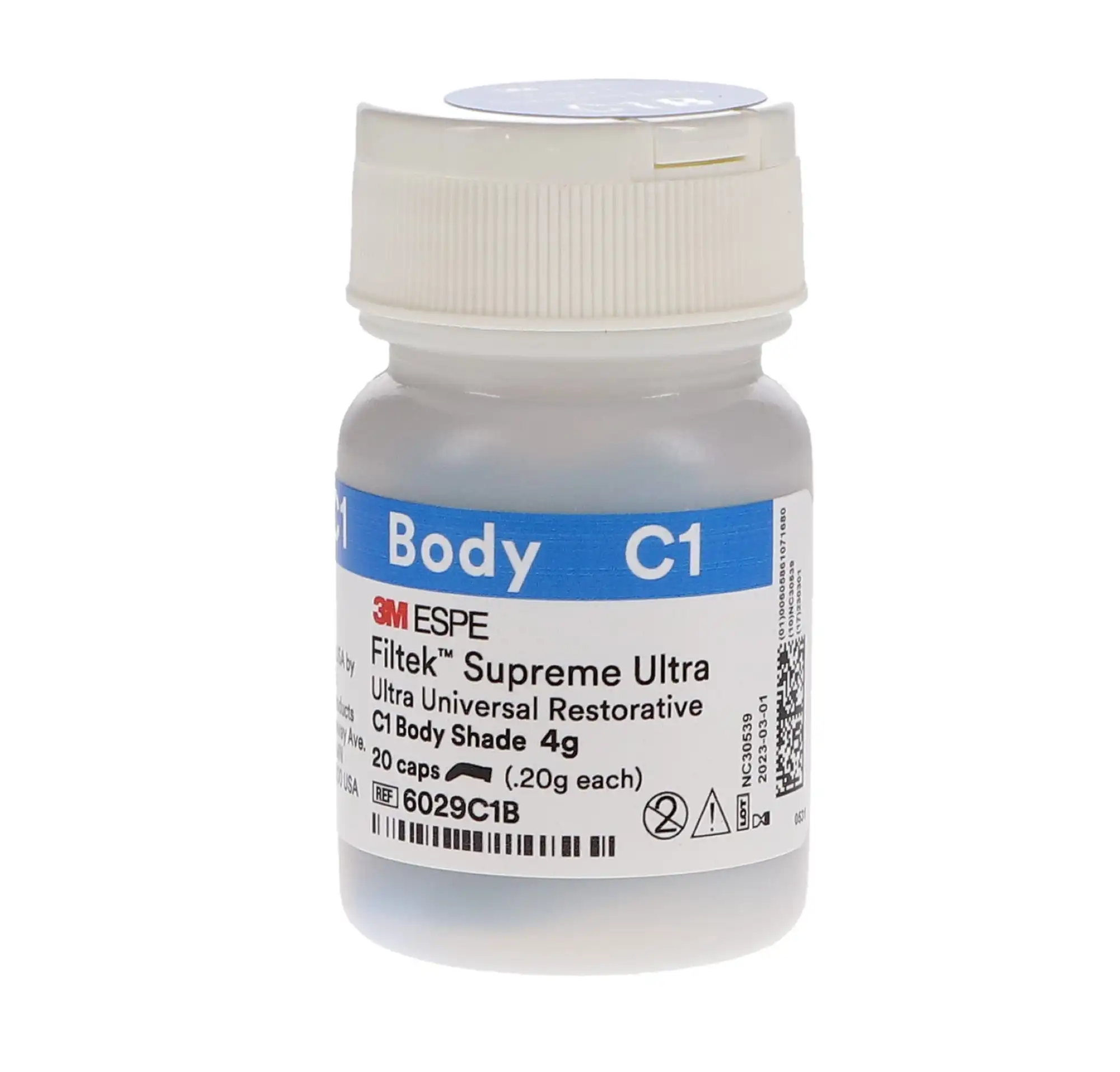 3M Filtek Supreme Ultra Universal Restorative Capsules, C1 Body Shade, 0.2 g, 20/Pk, 6029C1B thumbnail 10