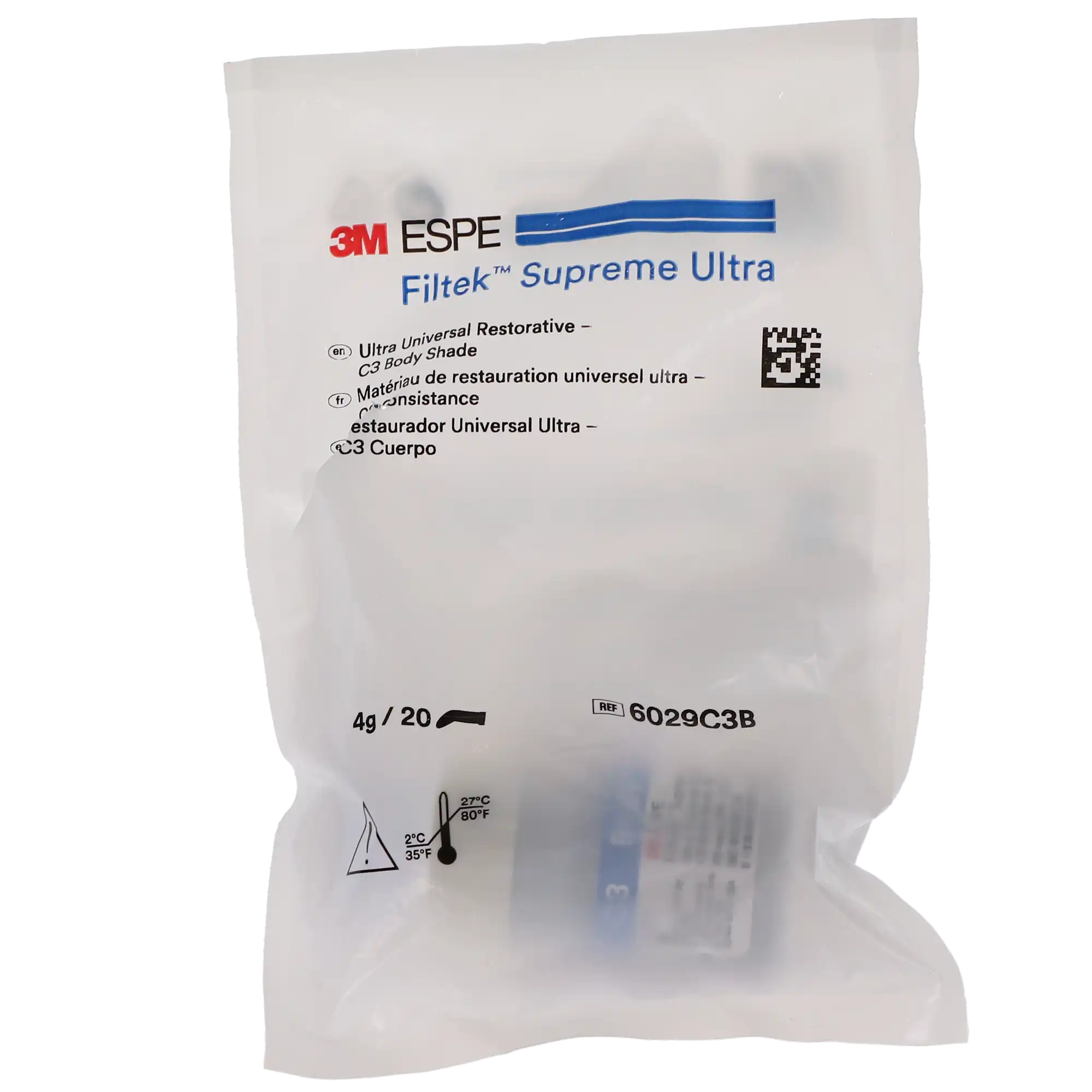 Filtek Supreme Ultra Universal Restorative, Capsule Refill, 0.2 g, Body Shade C3, 20/Pk, 7019C3B thumbnail 4