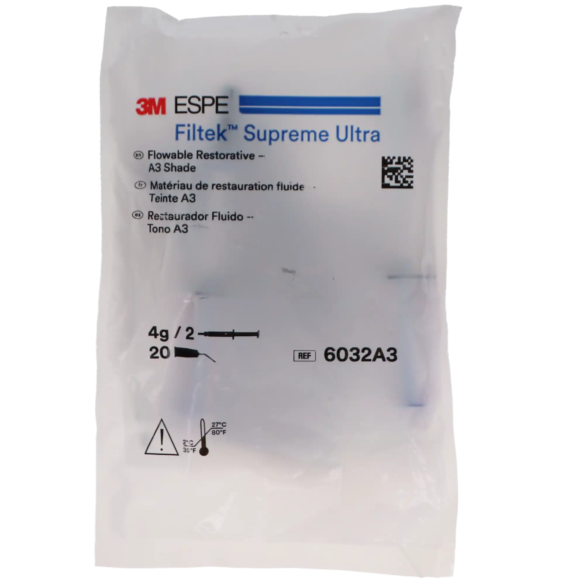 Filtek Supreme Ultra Flowable Composite, Syringe Refill, 2 g, Shade A3, 2/Pk, 7032A3 thumbnail 4