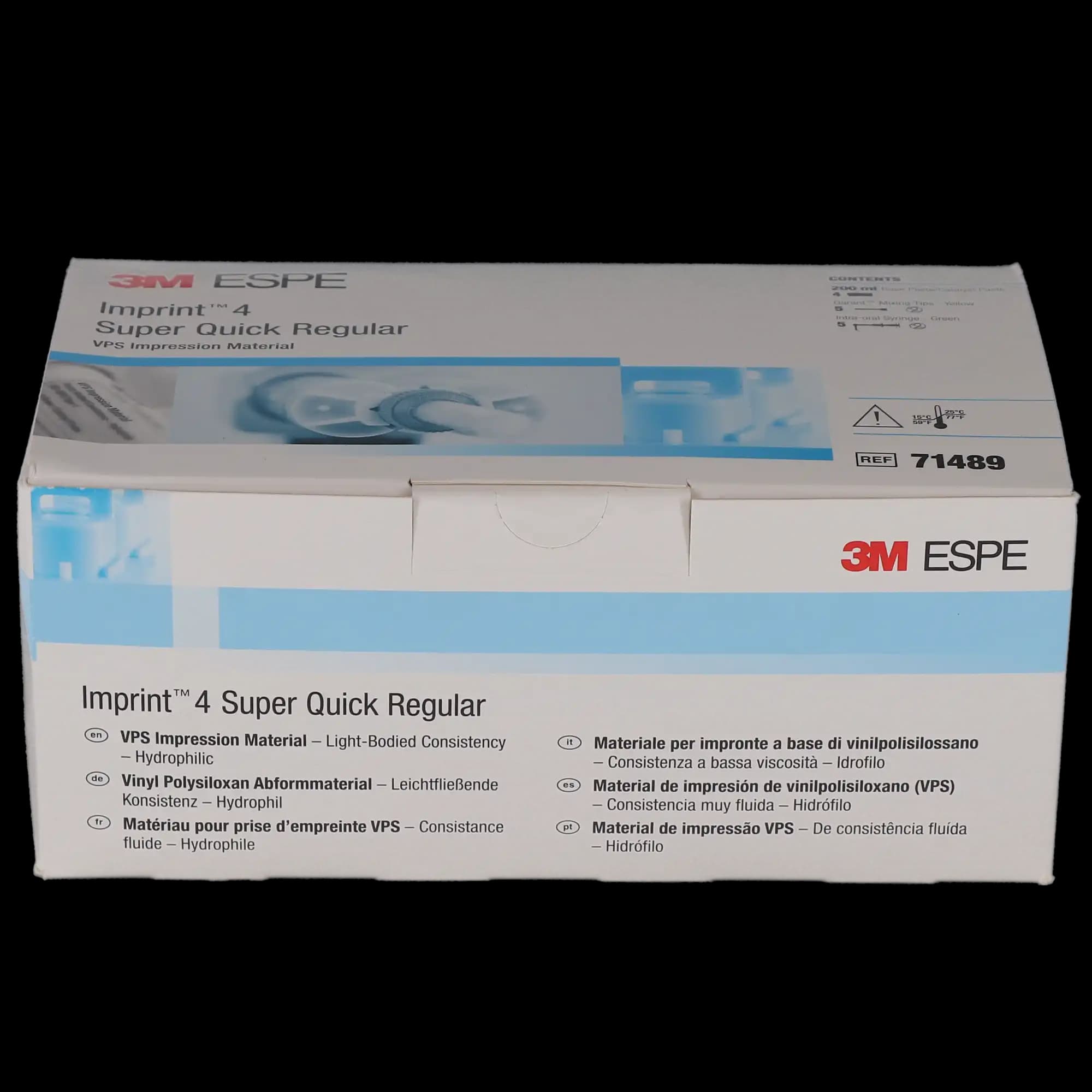 Imprint 4 Garant VPS Impression Material, Regular Body, Super Quick, Blue, 50 ml Cartridge Refill, 4/Pk, 71489 thumbnail 4