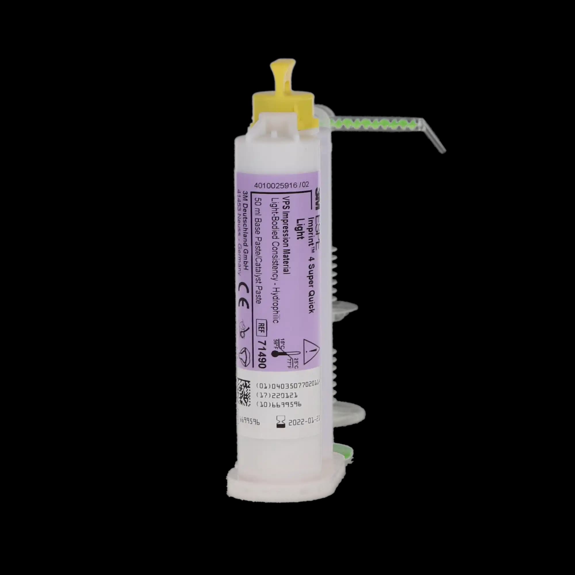 Imprint 4 VPS Impression Material, Garant Cartridge Refill, Light Body, Super Quick, Purple, 50 ml, 4/Pk, 71490 thumbnail 4