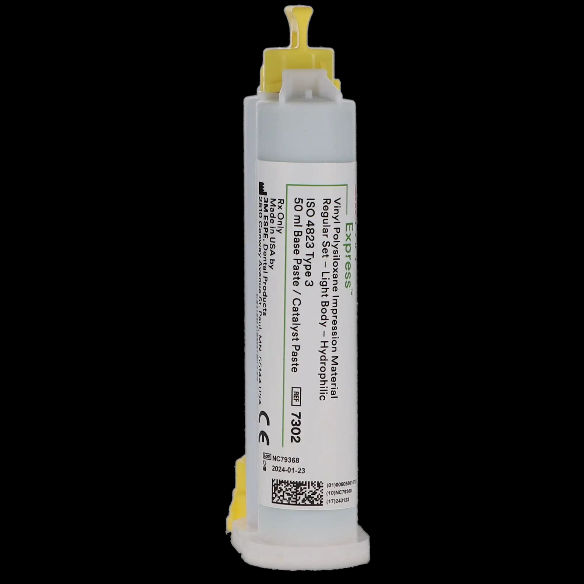 Express VPS Impression Material, Cartridge Refill Pack, Light Body, Regular Set, 48 ml, Green, 2/Pk, 7302H thumbnail 3