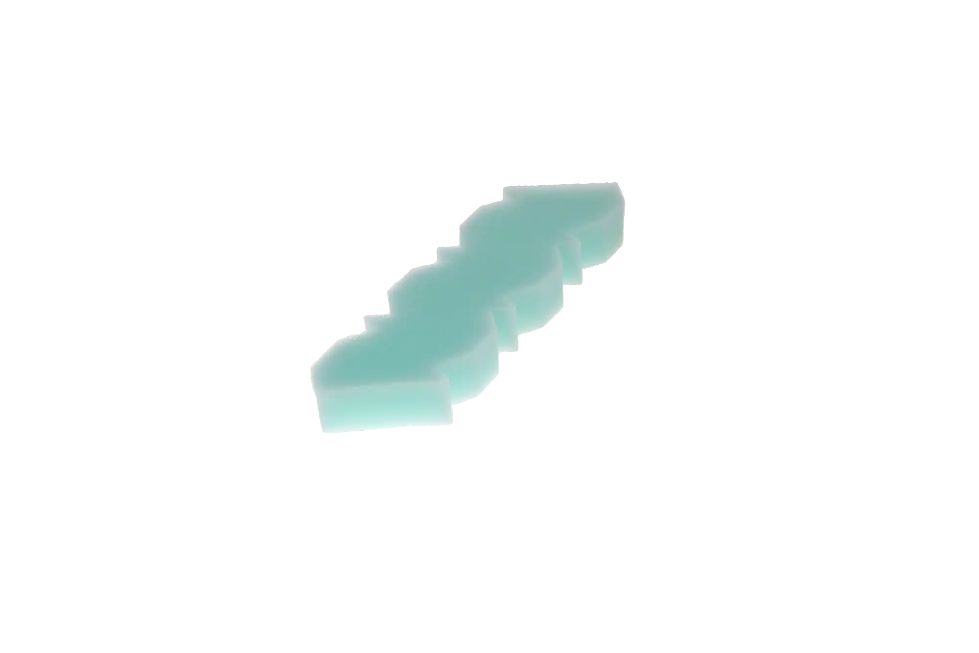 3D Dental Essentials Endo Foam Sponge Insert, Green, Triangular Polyurethane, 48/Pk, EFI-G thumbnail 2